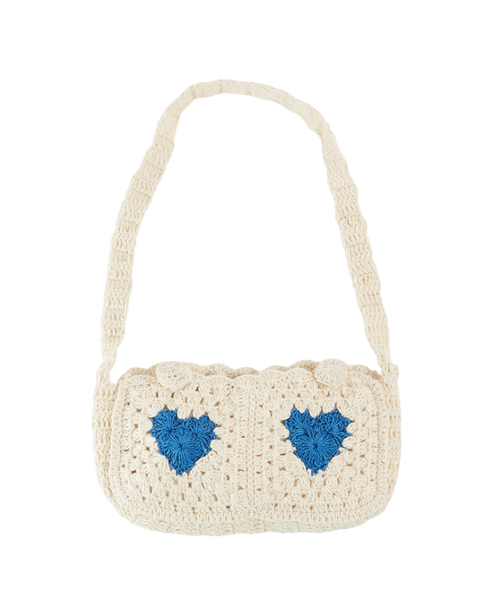emile et ida Sac baguette crochet écru