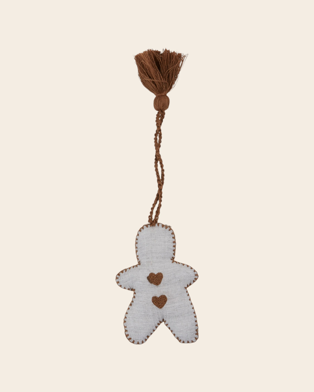 Décoration bonhomme coeurs gris