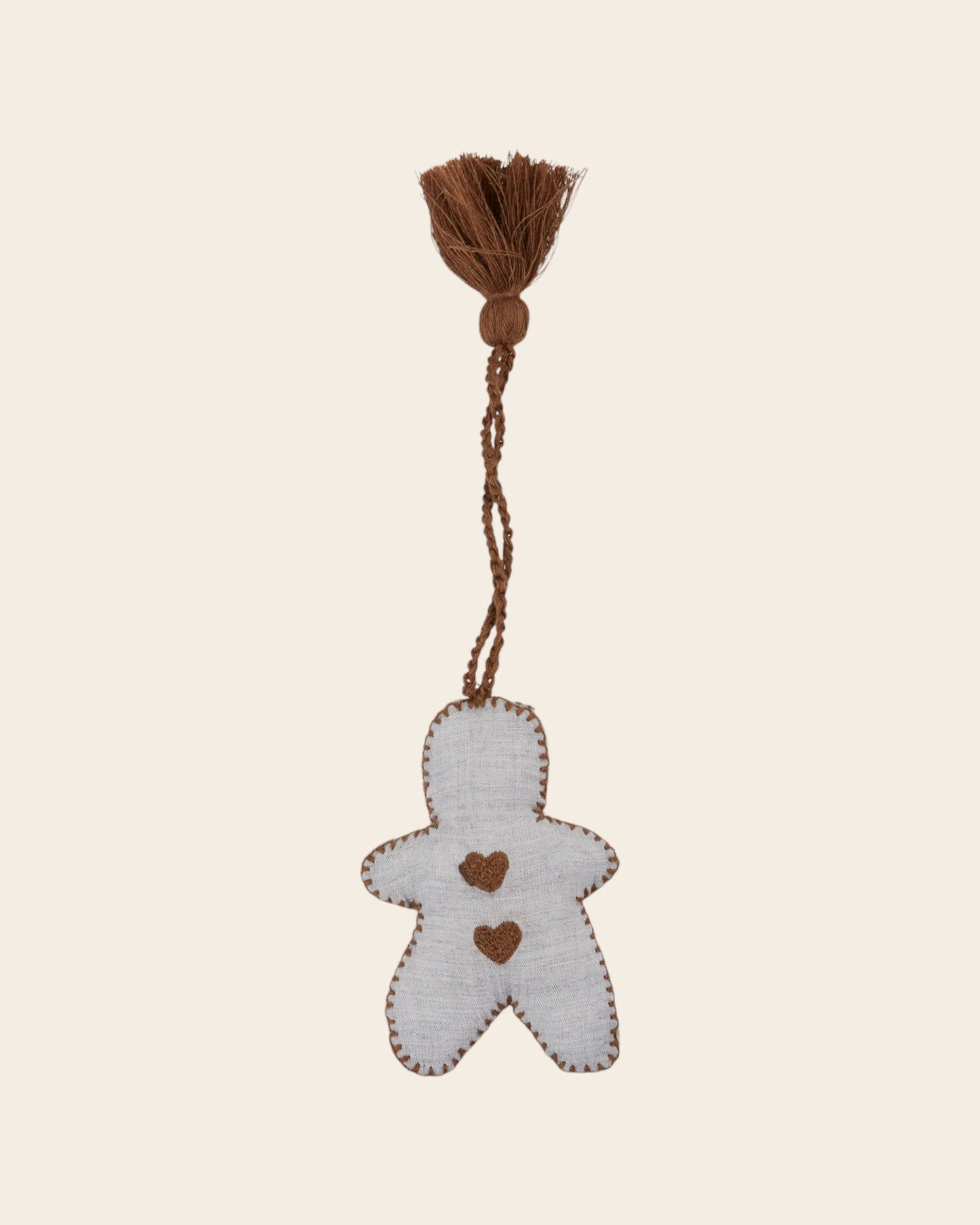 Décoration bonhomme coeurs gris