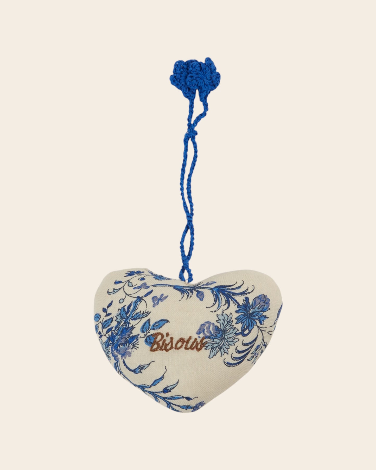 Décoration coeur orchid bleu