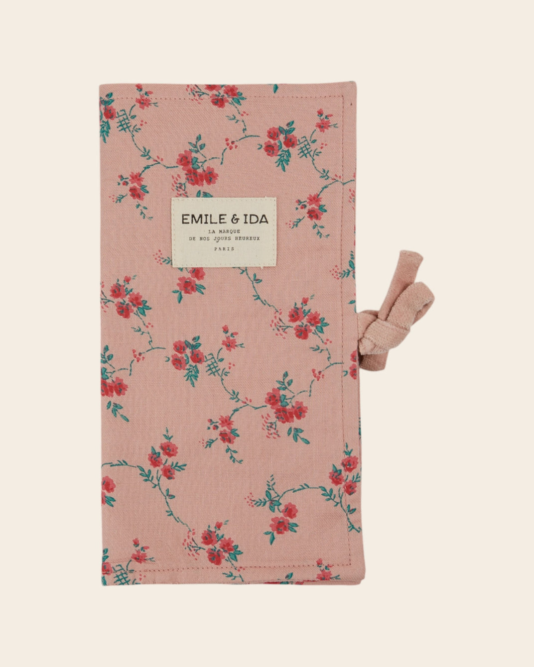 Couvre livret de famille aster rose