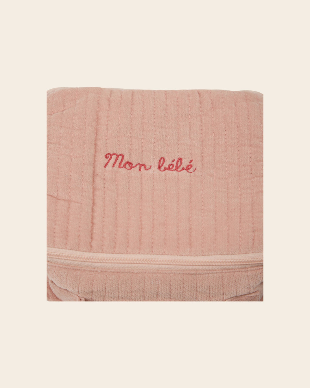 Trousse de naissance velours rose