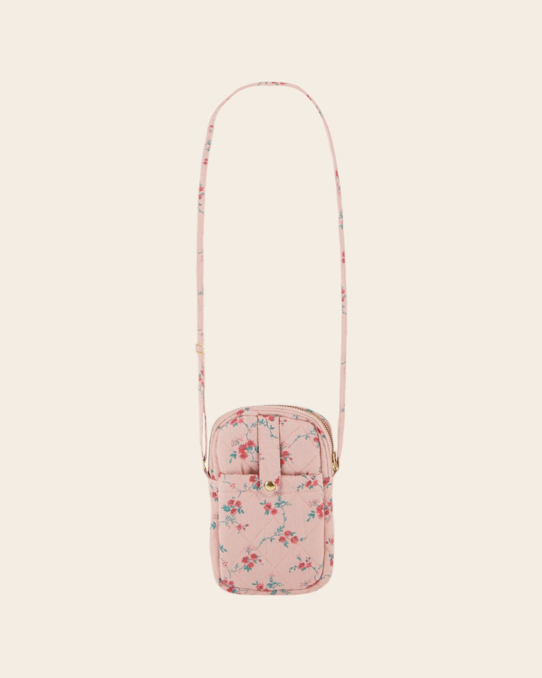 Pochette téléphone aster rose