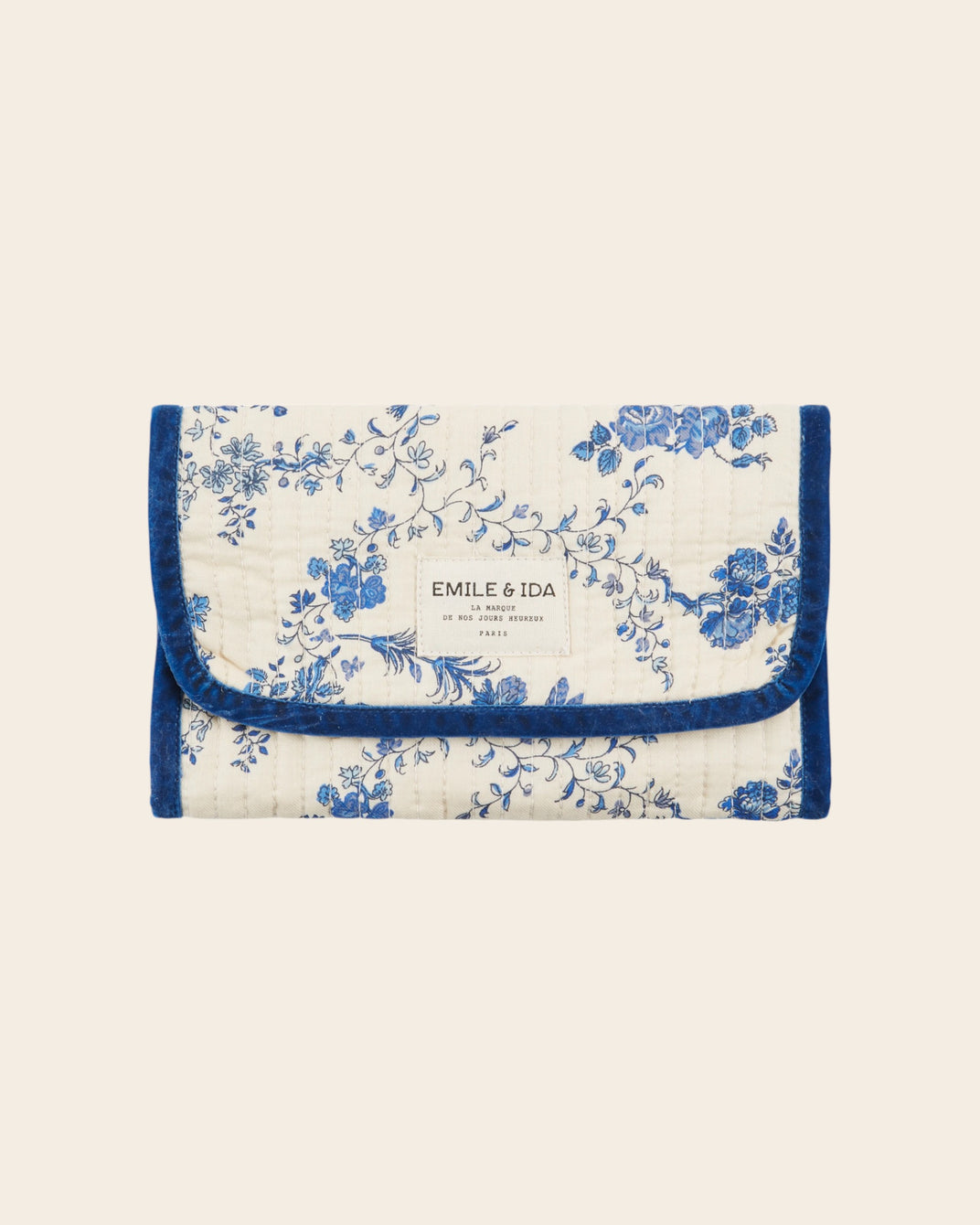 Pochette à maquillage orchid bleu