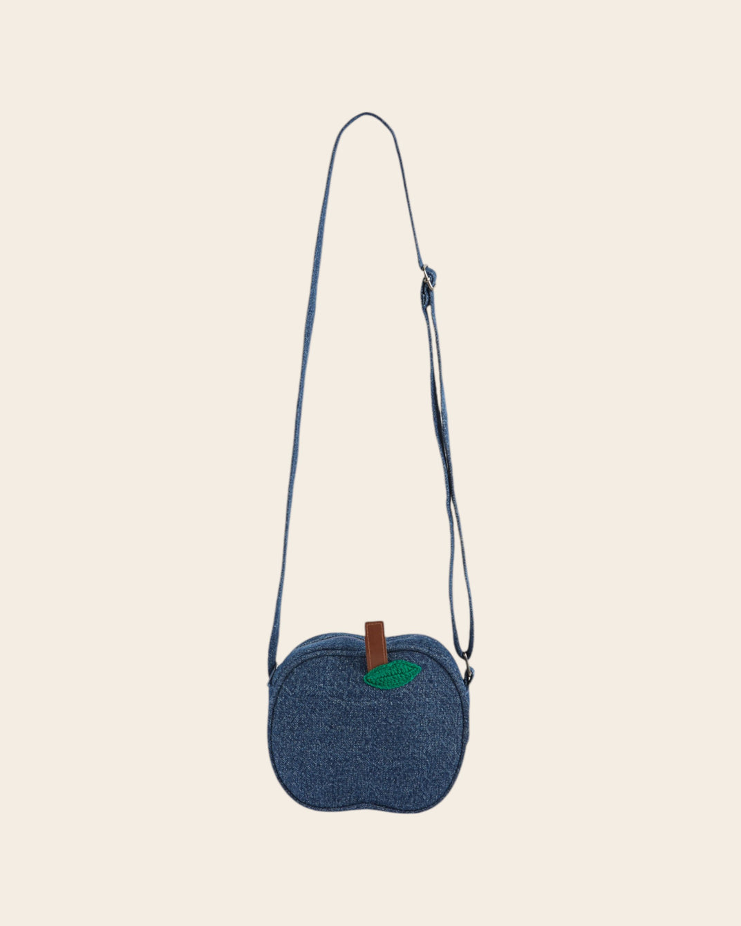 denim apple bag