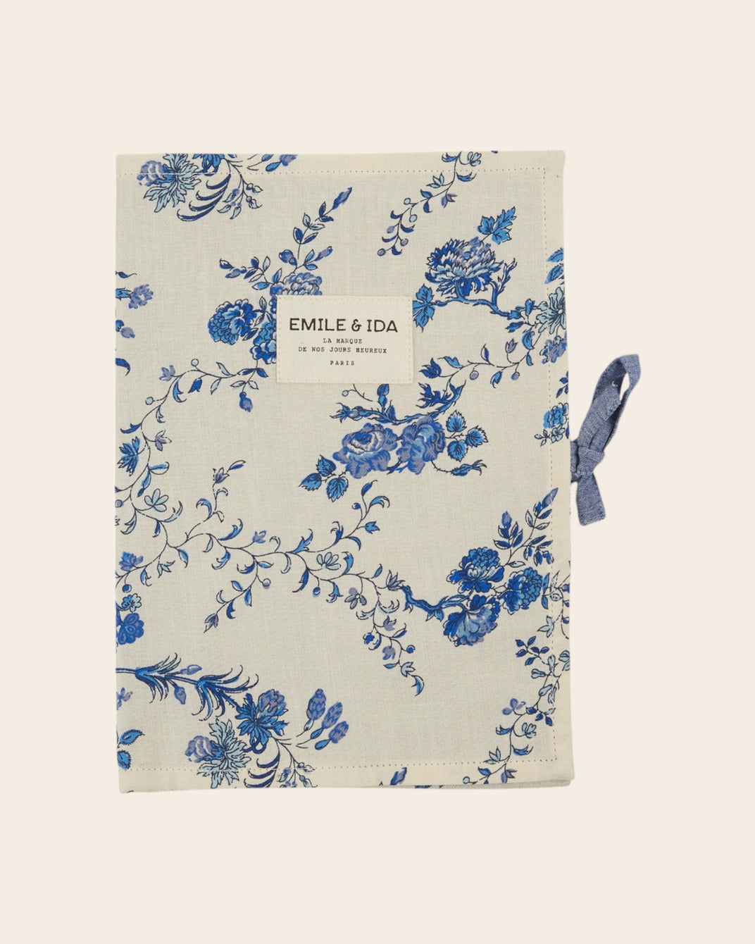 Couvre carnet de santé orchid bleu