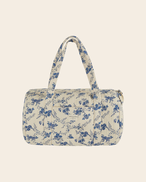 Sac week-end matelassé orchid bleu