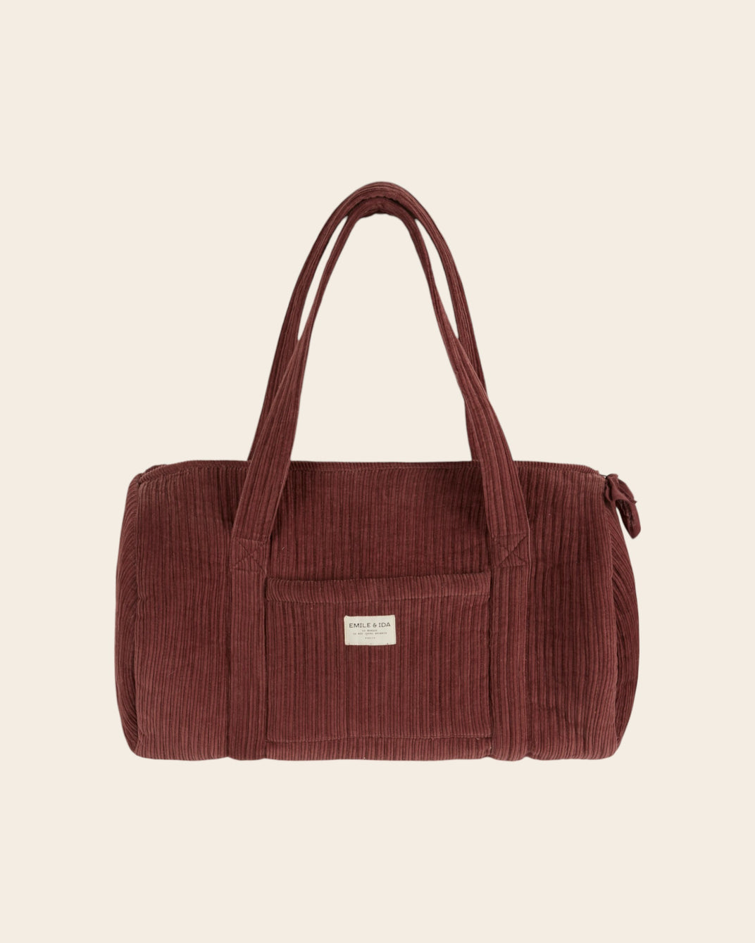 Sac week-end velours violine