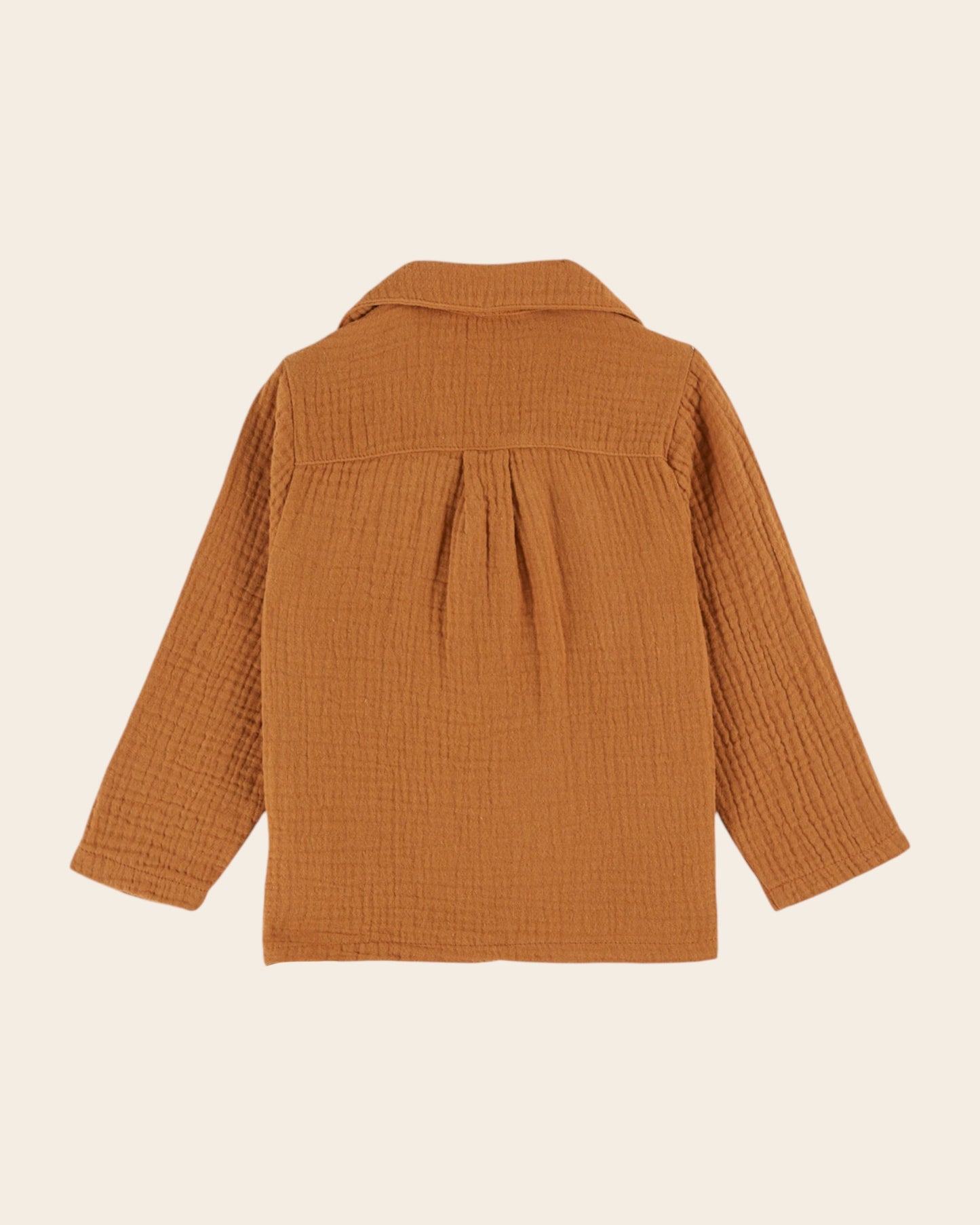 Kurta gaze de coton caramel