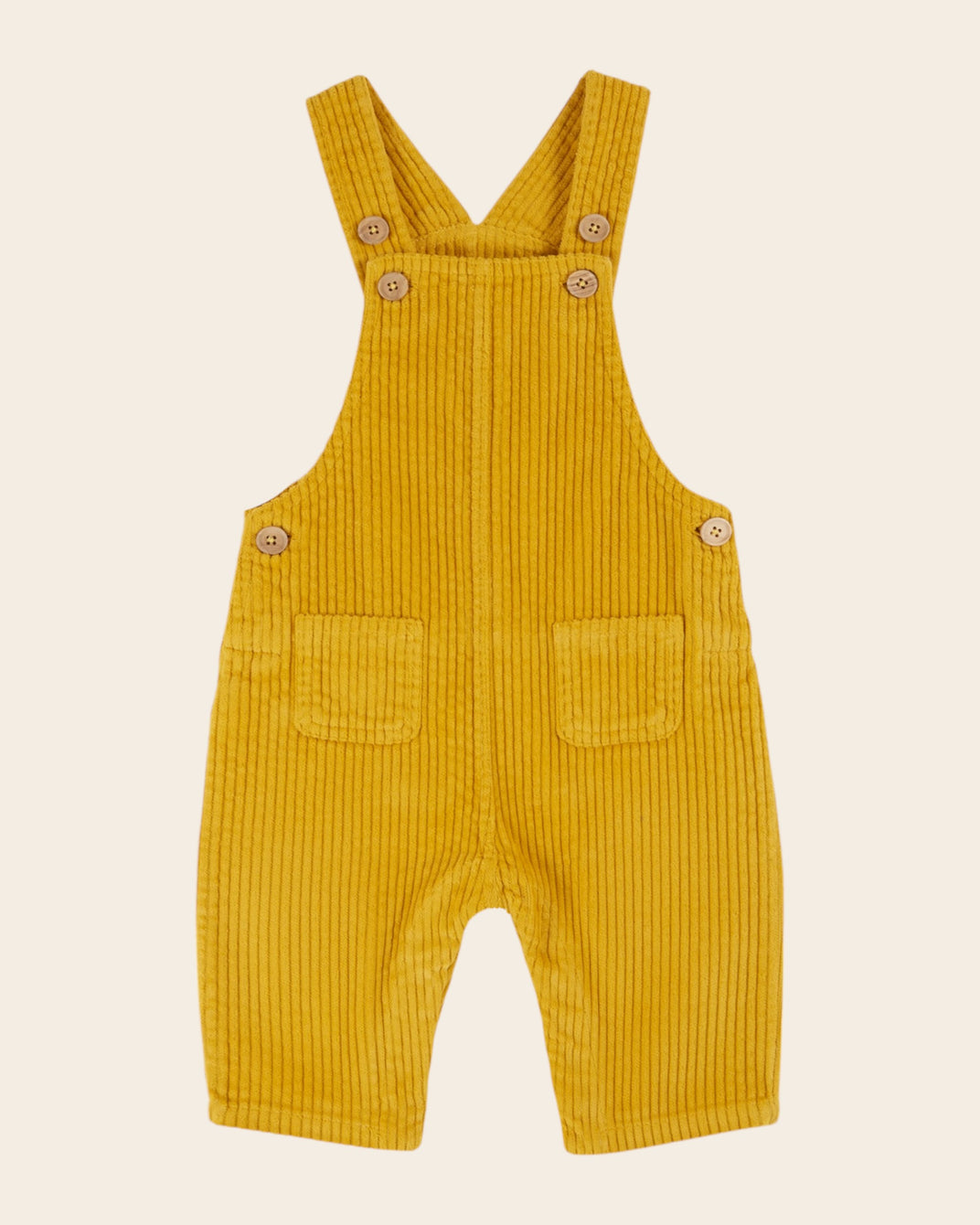 mustard velvet overalls