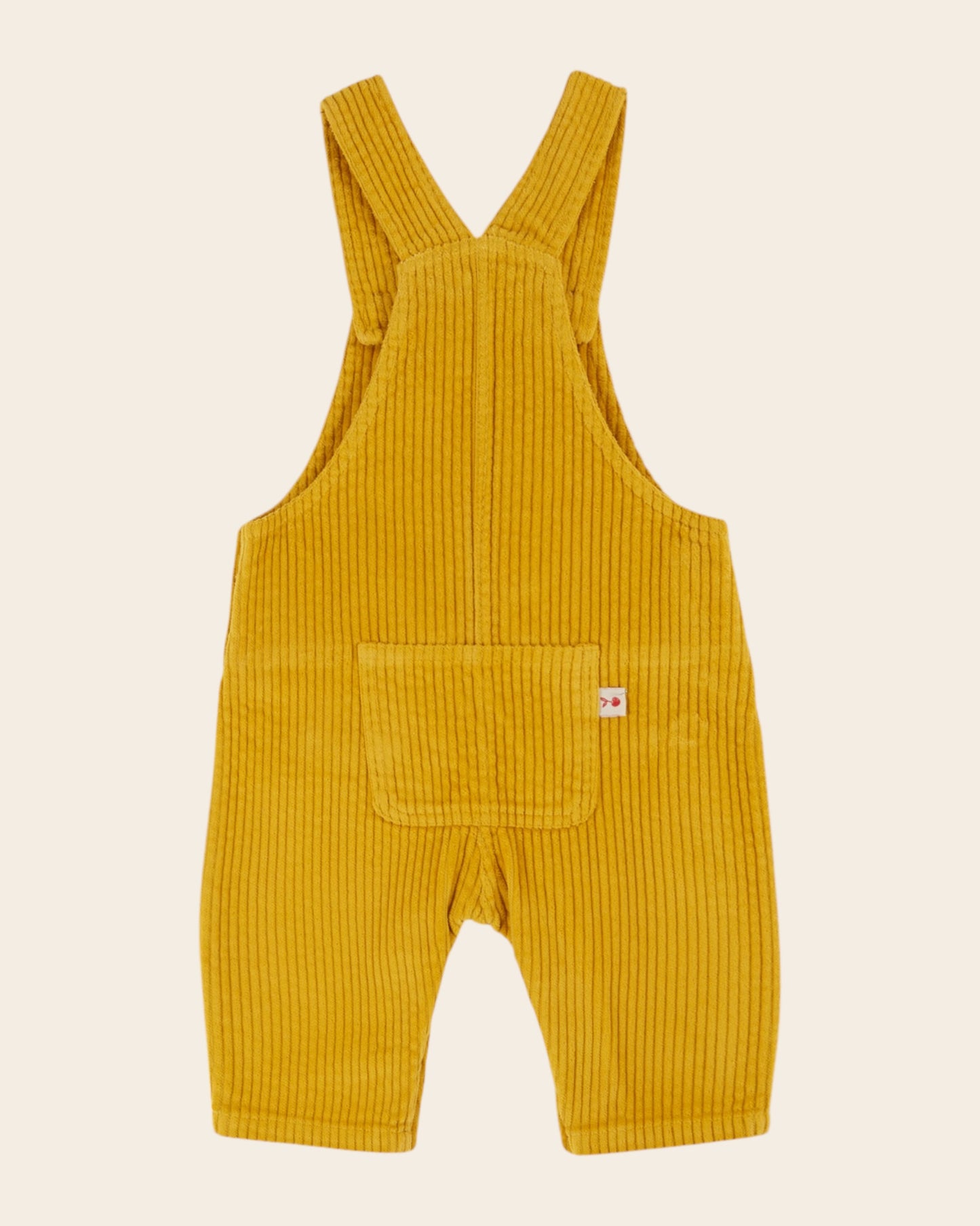 mustard velvet overalls