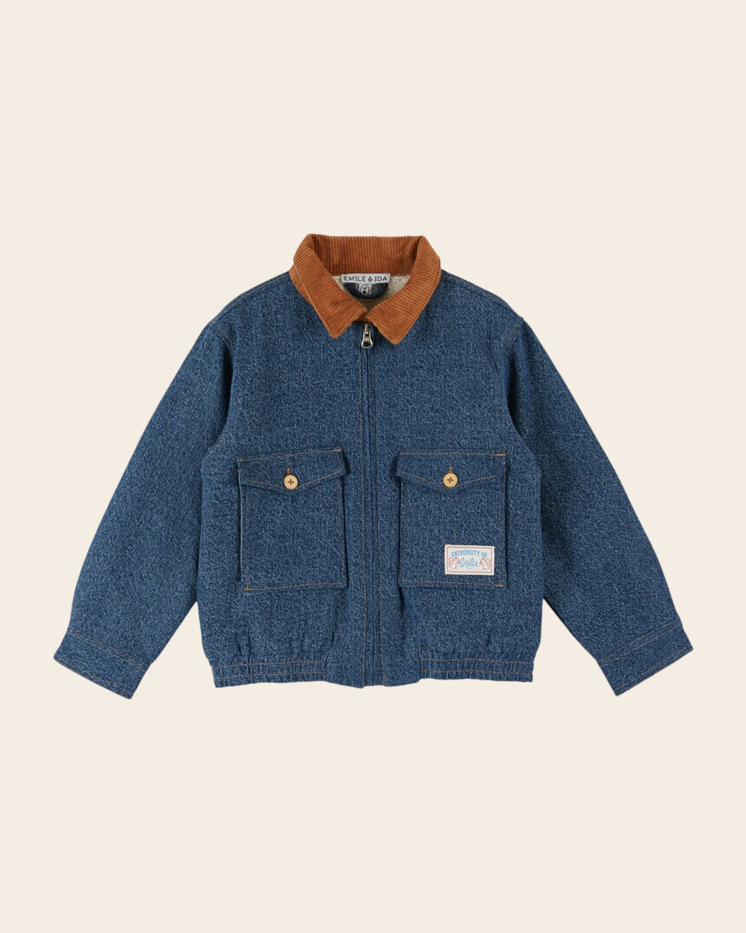 denim jacket with denim lining