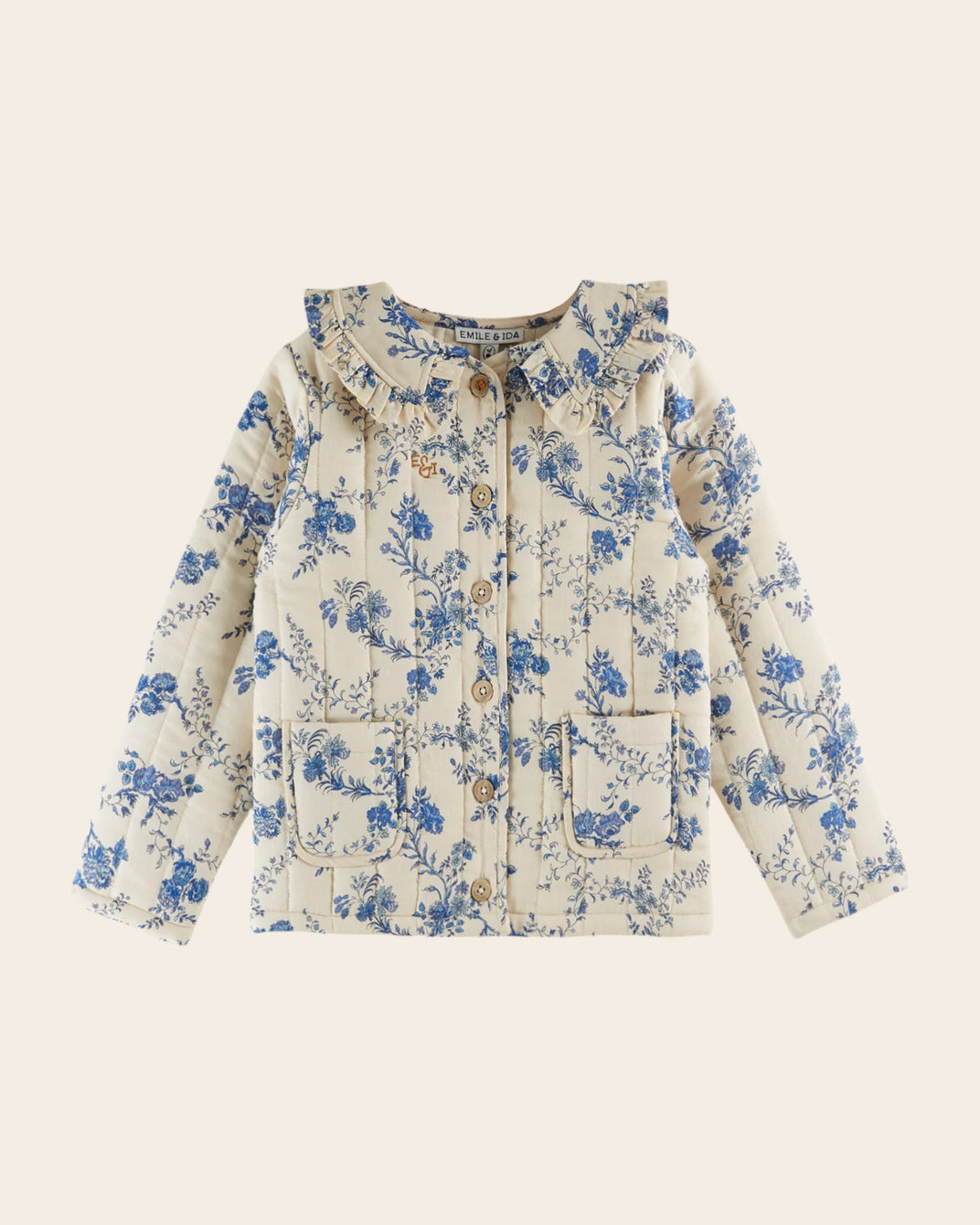 blue orchid quilted jacket