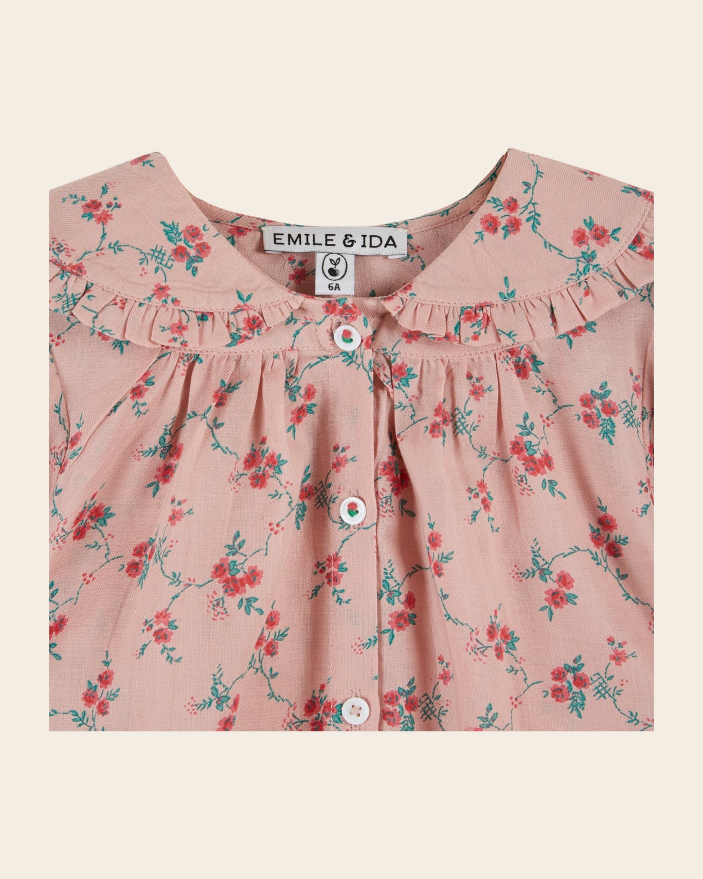 aster blouse with aster bow collar
