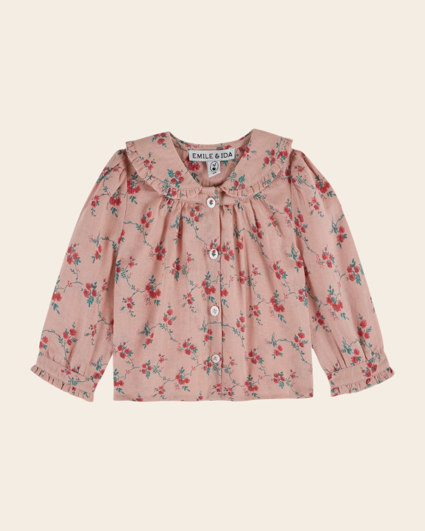 aster blouse with aster bow collar