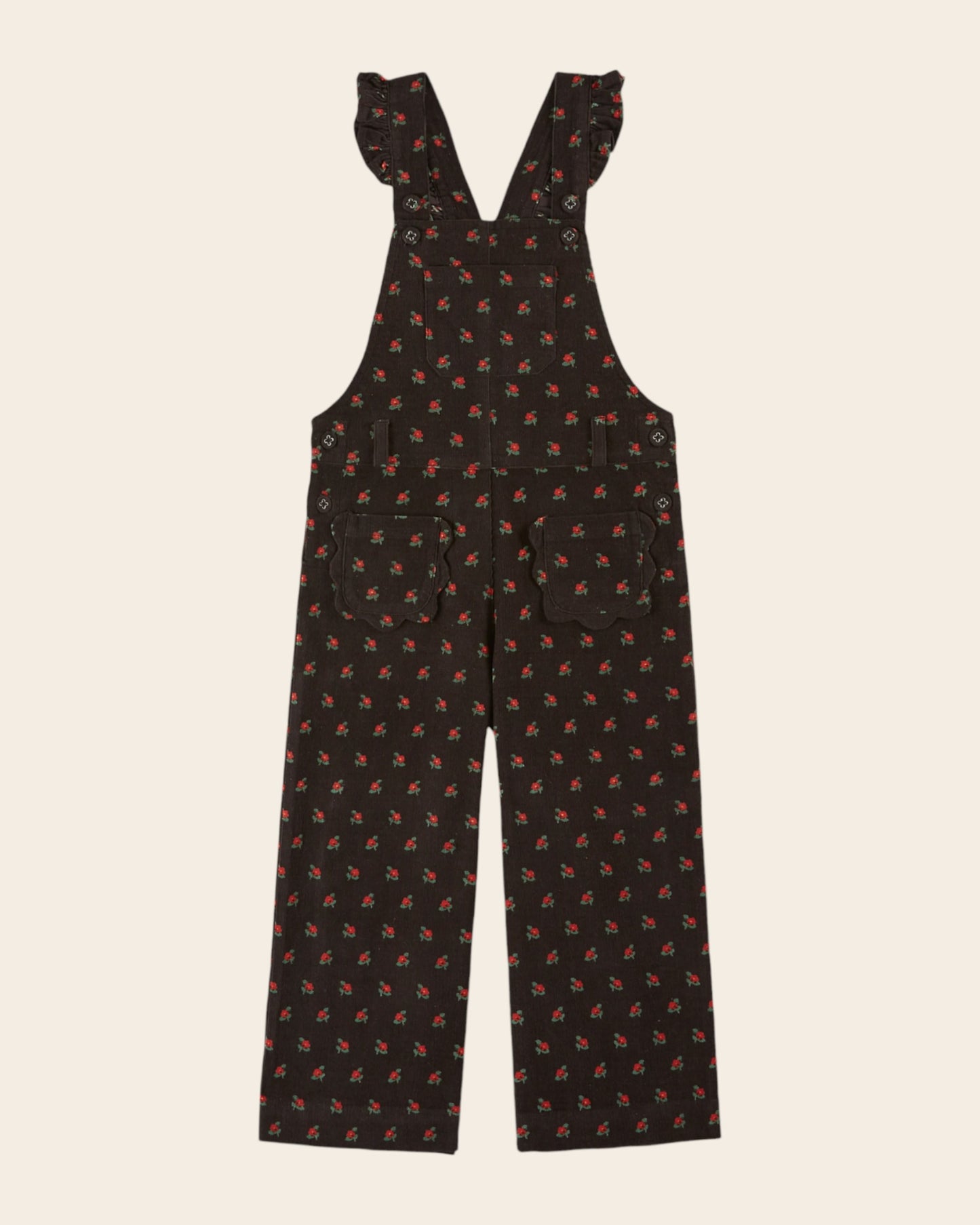 Salopette velours poppy noir