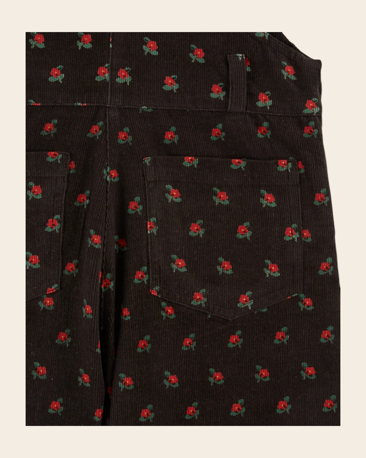 Salopette velours poppy noir