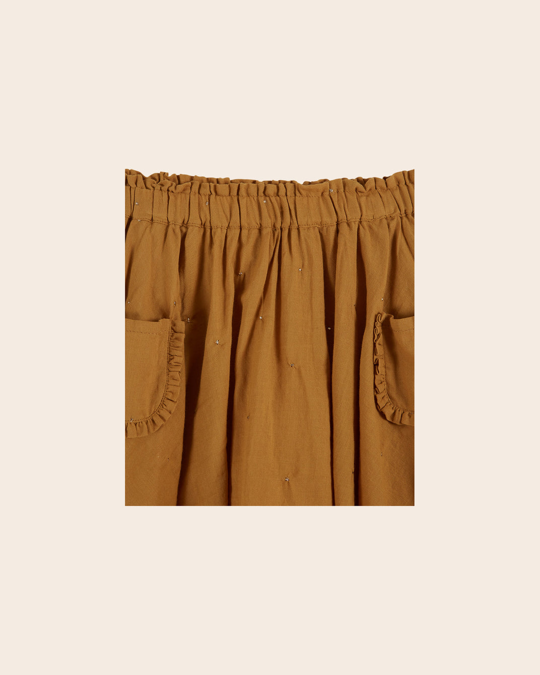 Mini-jupe mukesh ocre