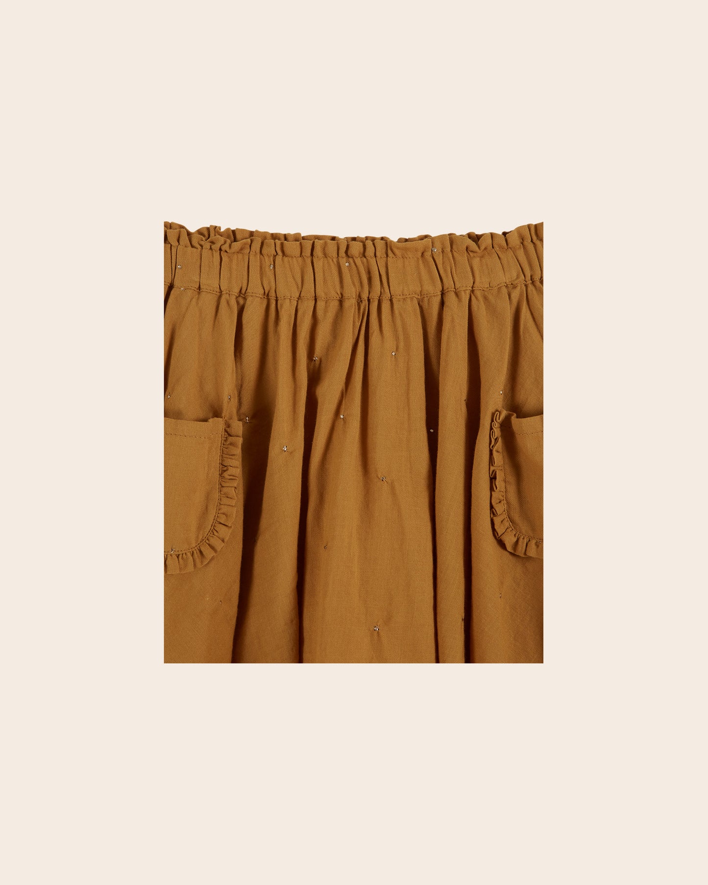 Mini-jupe mukesh ocre