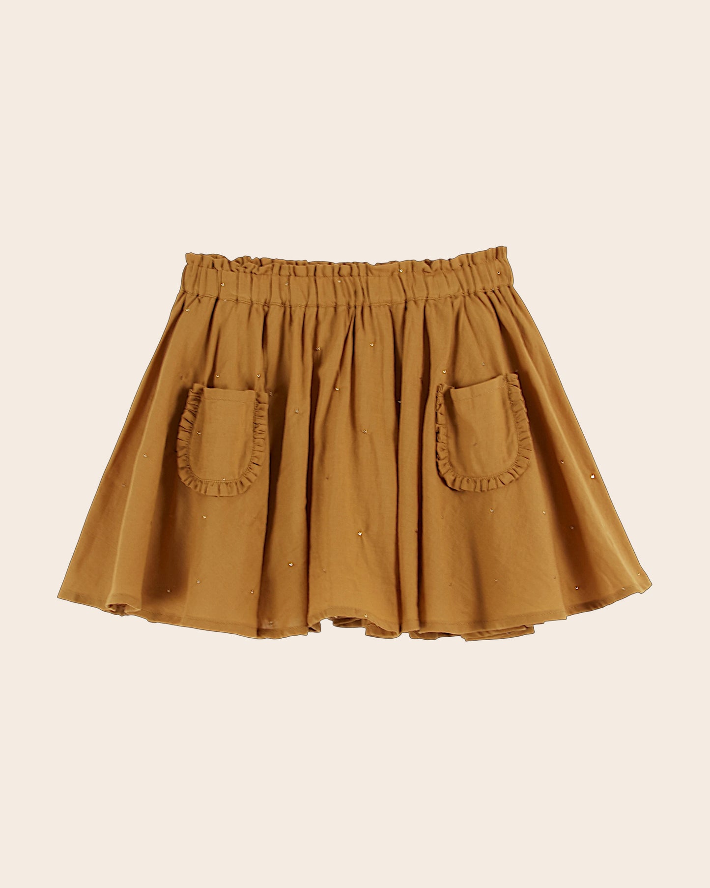 Mini-jupe mukesh ocre