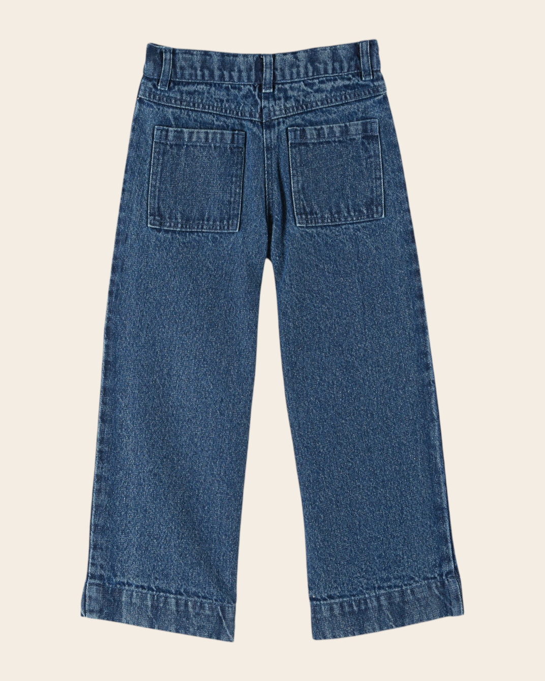 embroidered denim pants