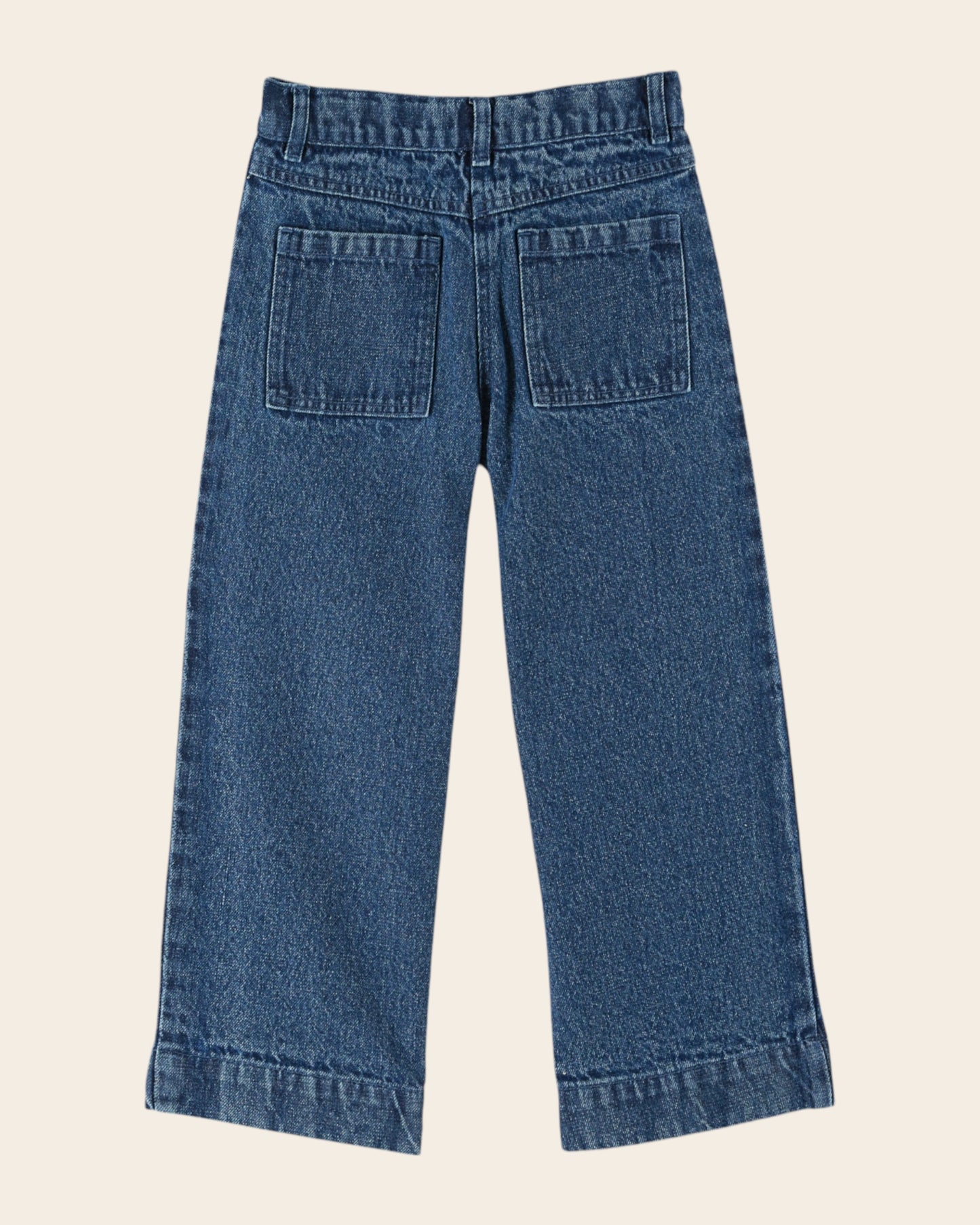 embroidered denim pants