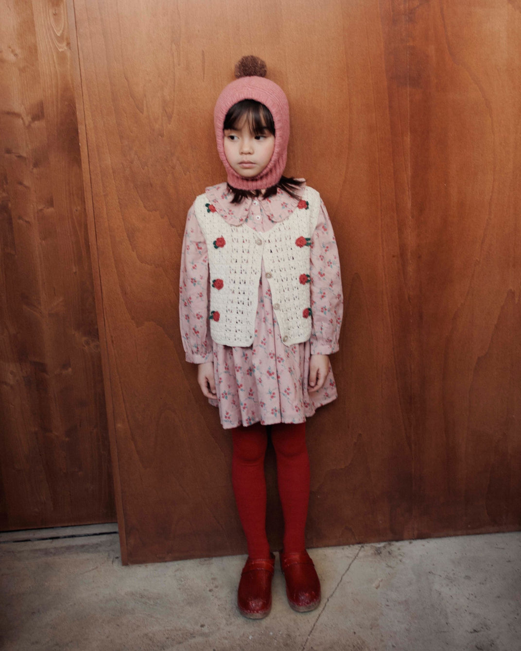 Gilet sans manches - Crochet brodé écru