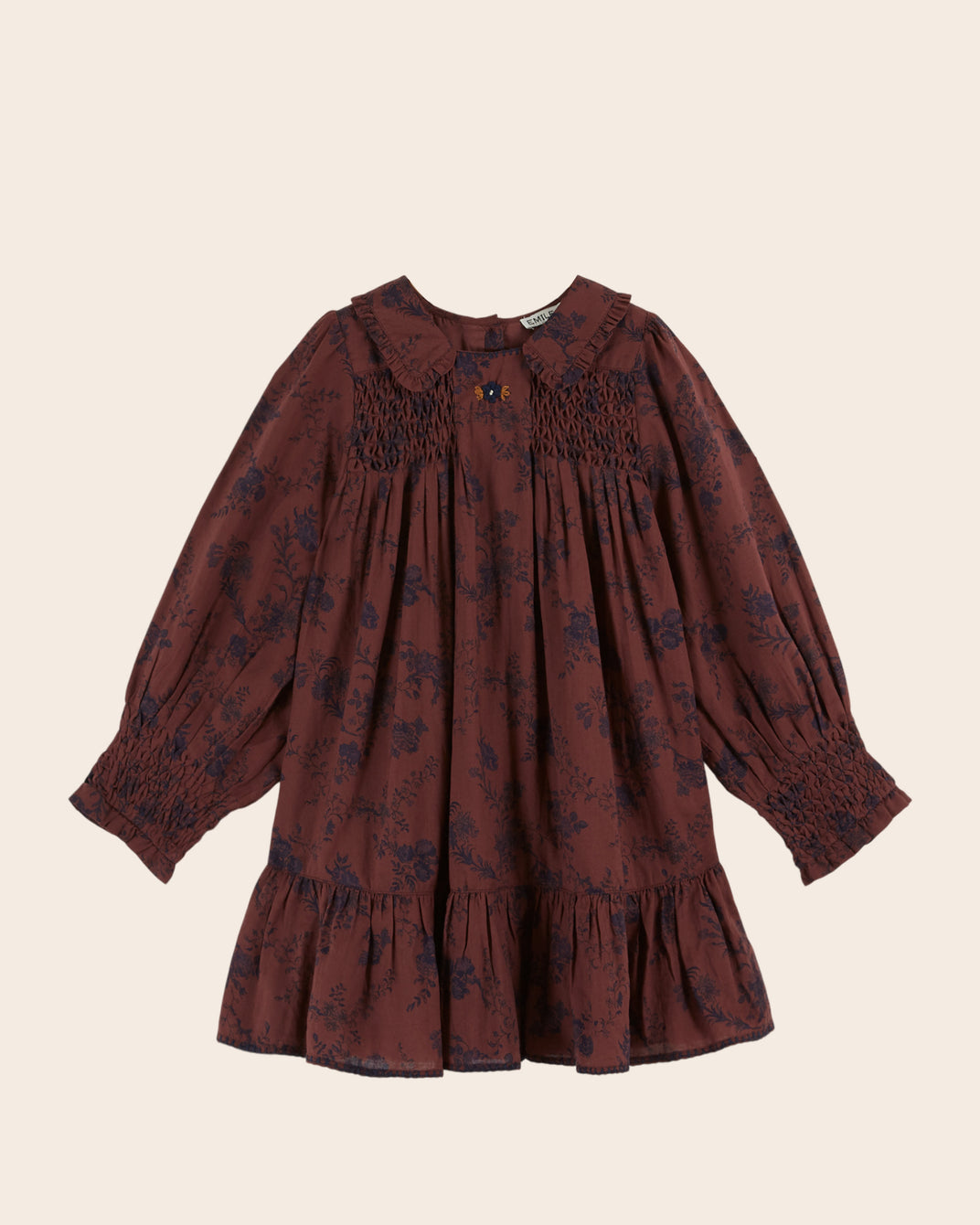 Robe smockée orchid violine