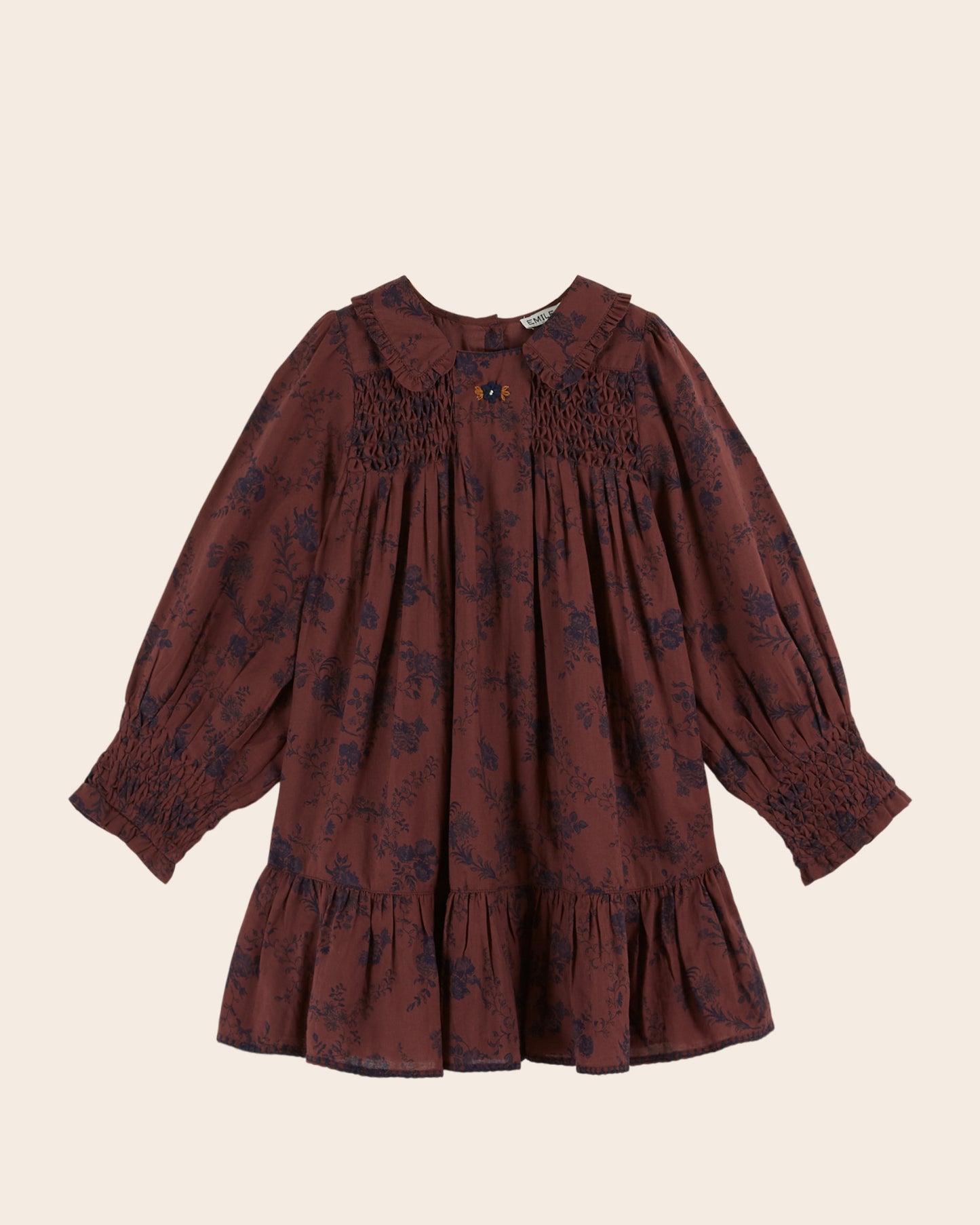 Robe smockée orchid violine