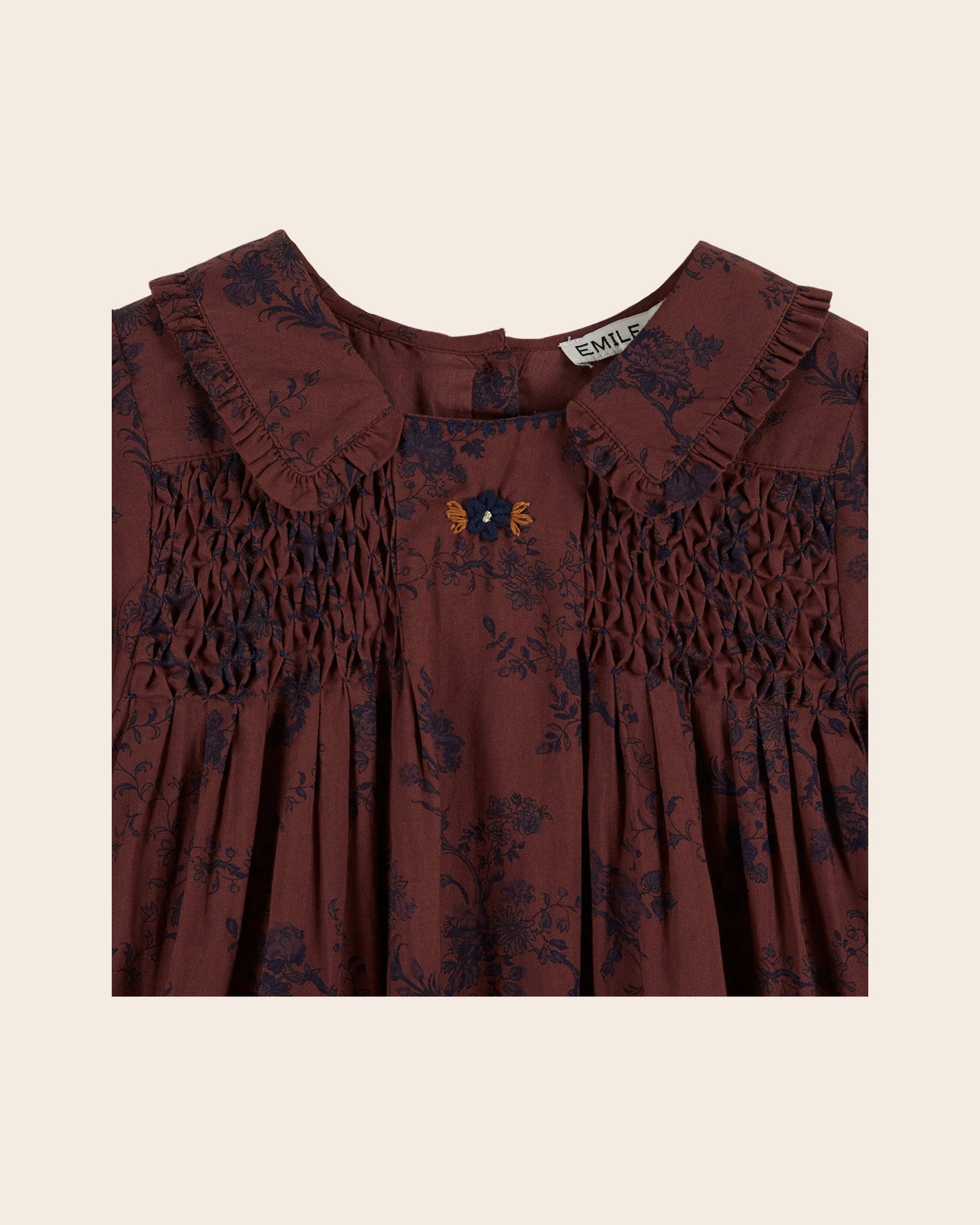 Robe smockée orchid violine