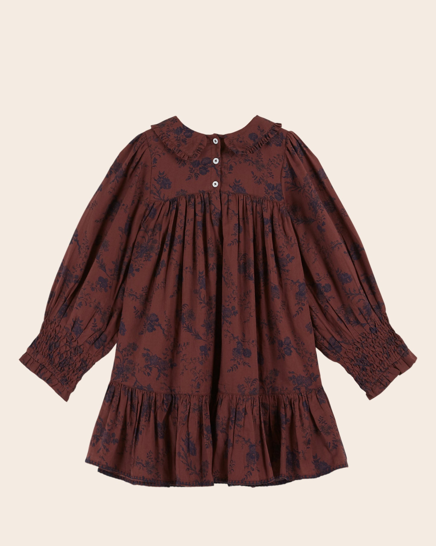 Robe smockée orchid violine