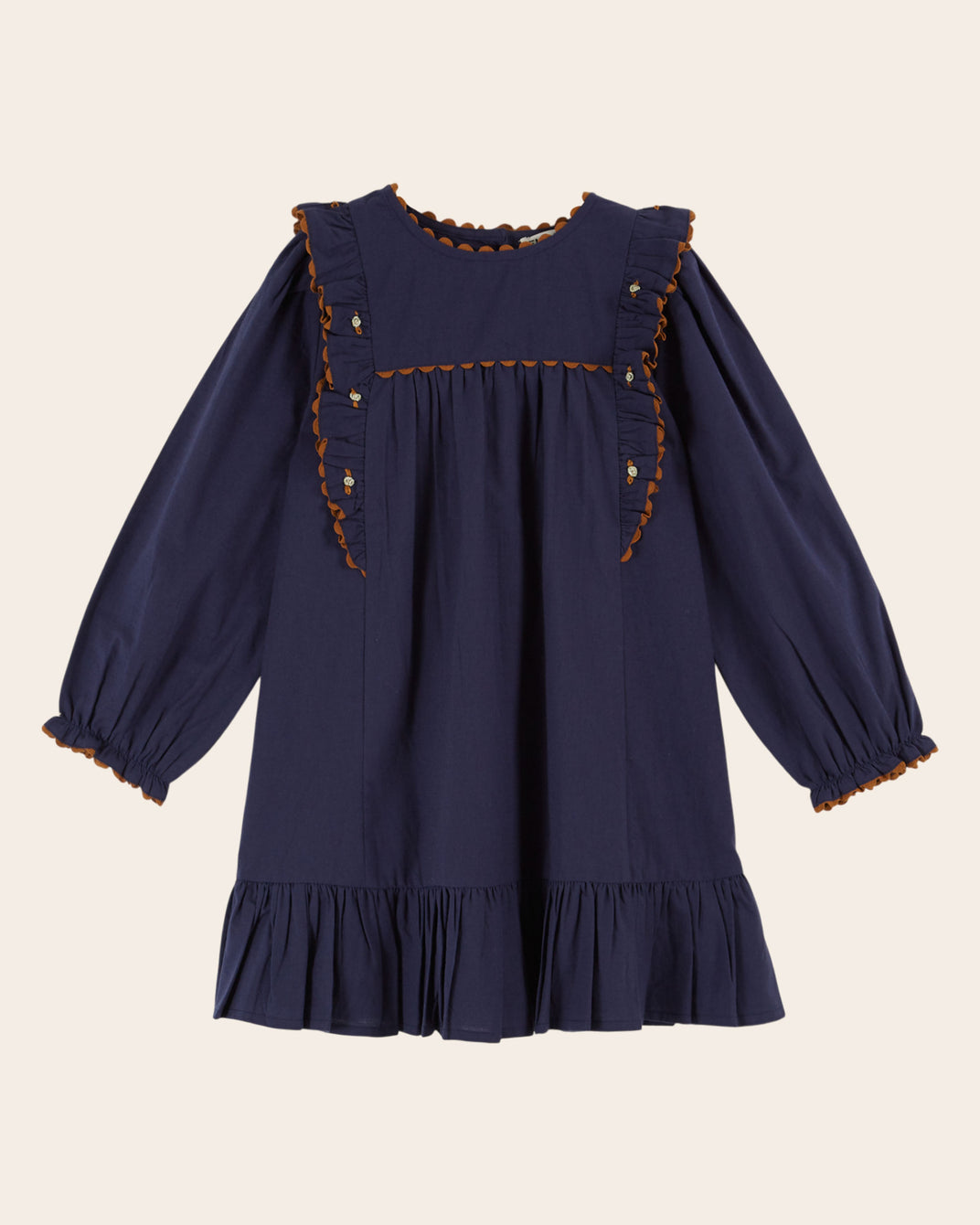Robe - Volanté navy