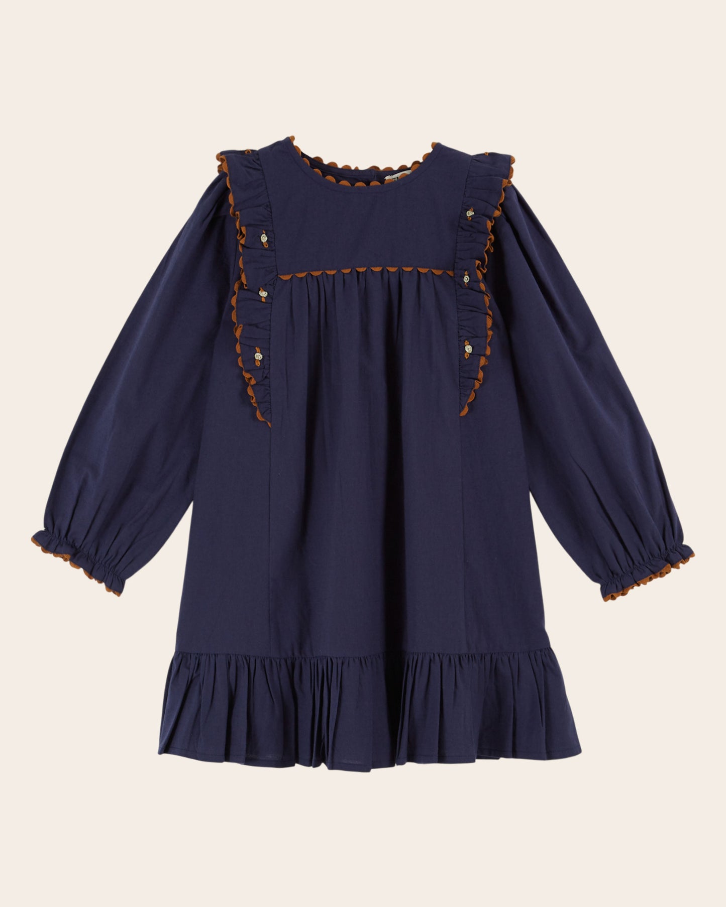 Robe - Volanté navy