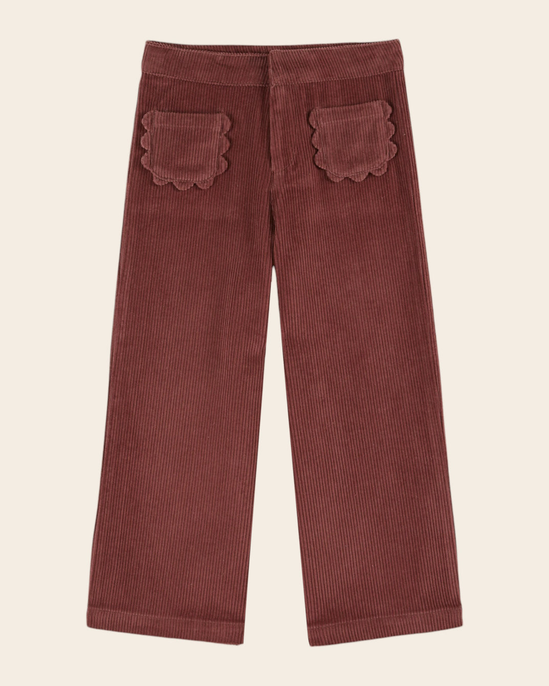 purple flower pocket pants