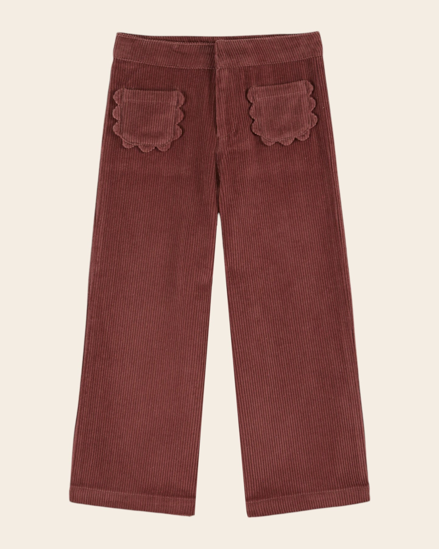 purple flower pocket pants