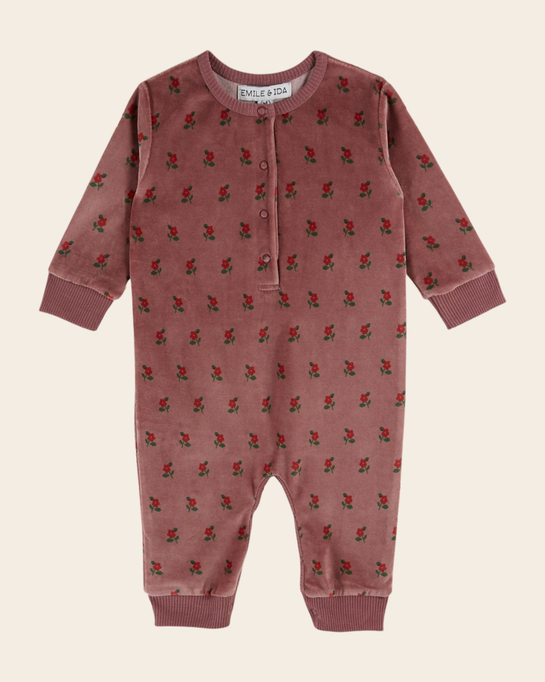 Combinaison velours poppy violine