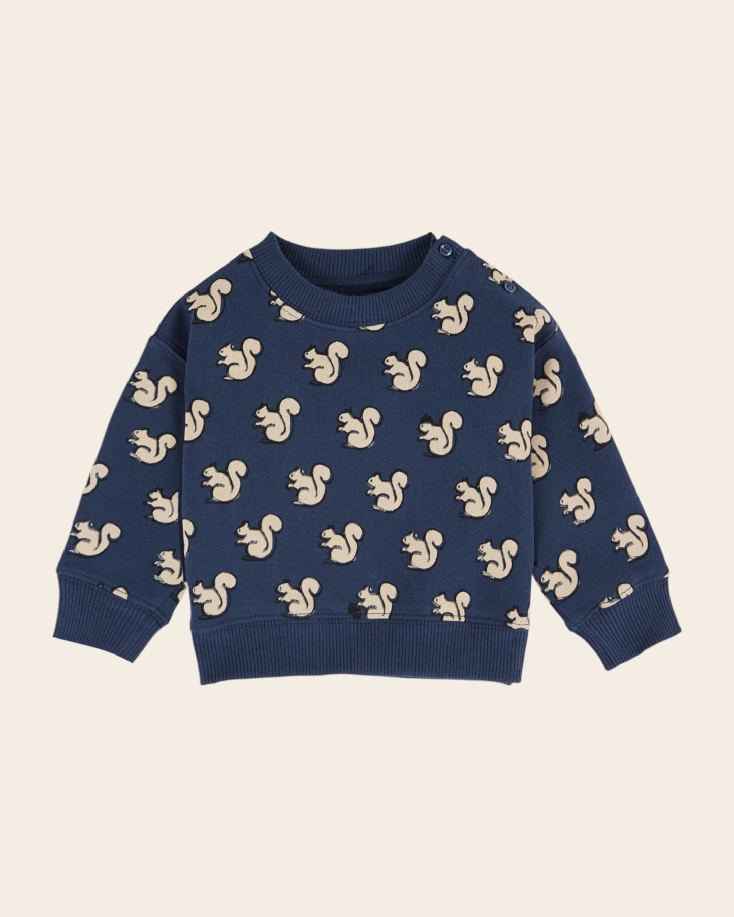 midnight squirrel ao printed sweatshirt