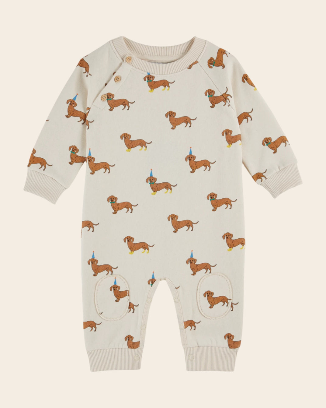 dachshund dog fleece jumpsuit