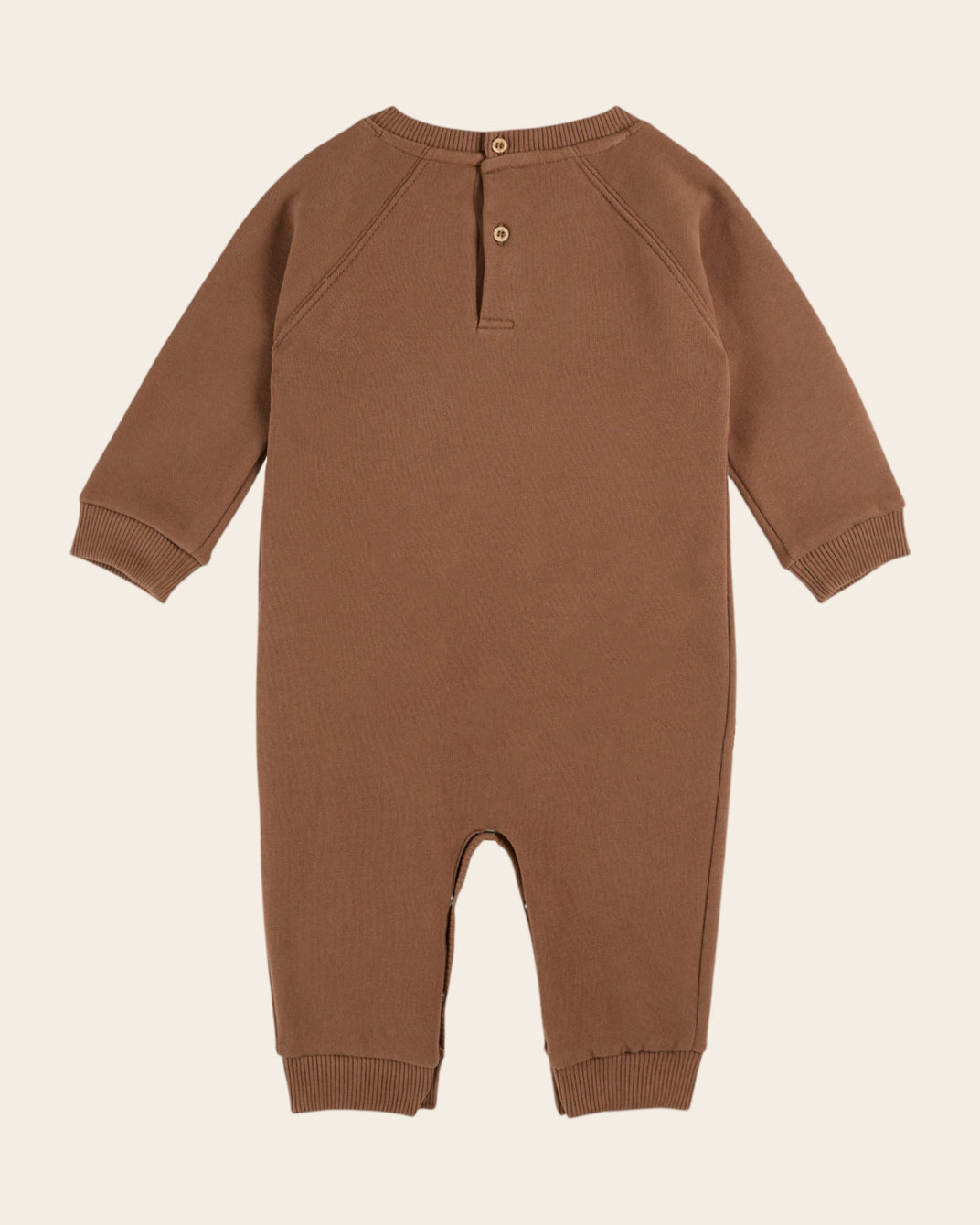 embroidered coffee jumpsuit