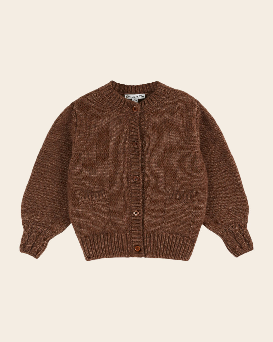 Cardigan ultra doux châtaigne