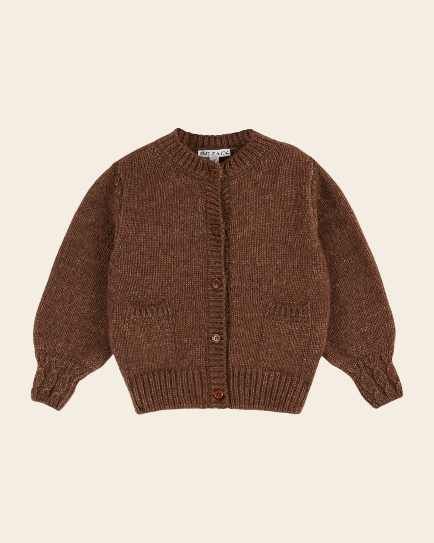 Cardigan ultra doux châtaigne