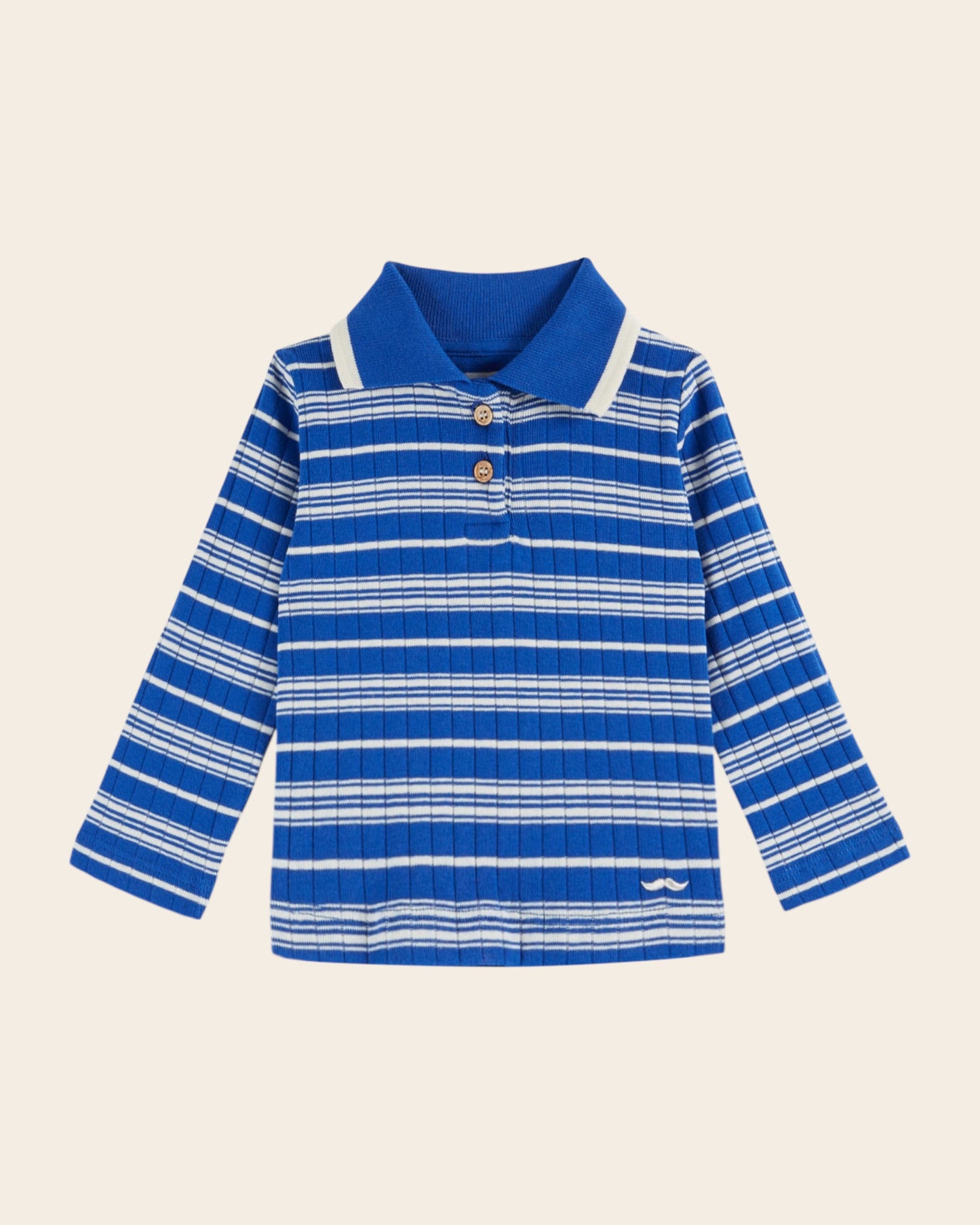 royal striped ribbed polo shirt