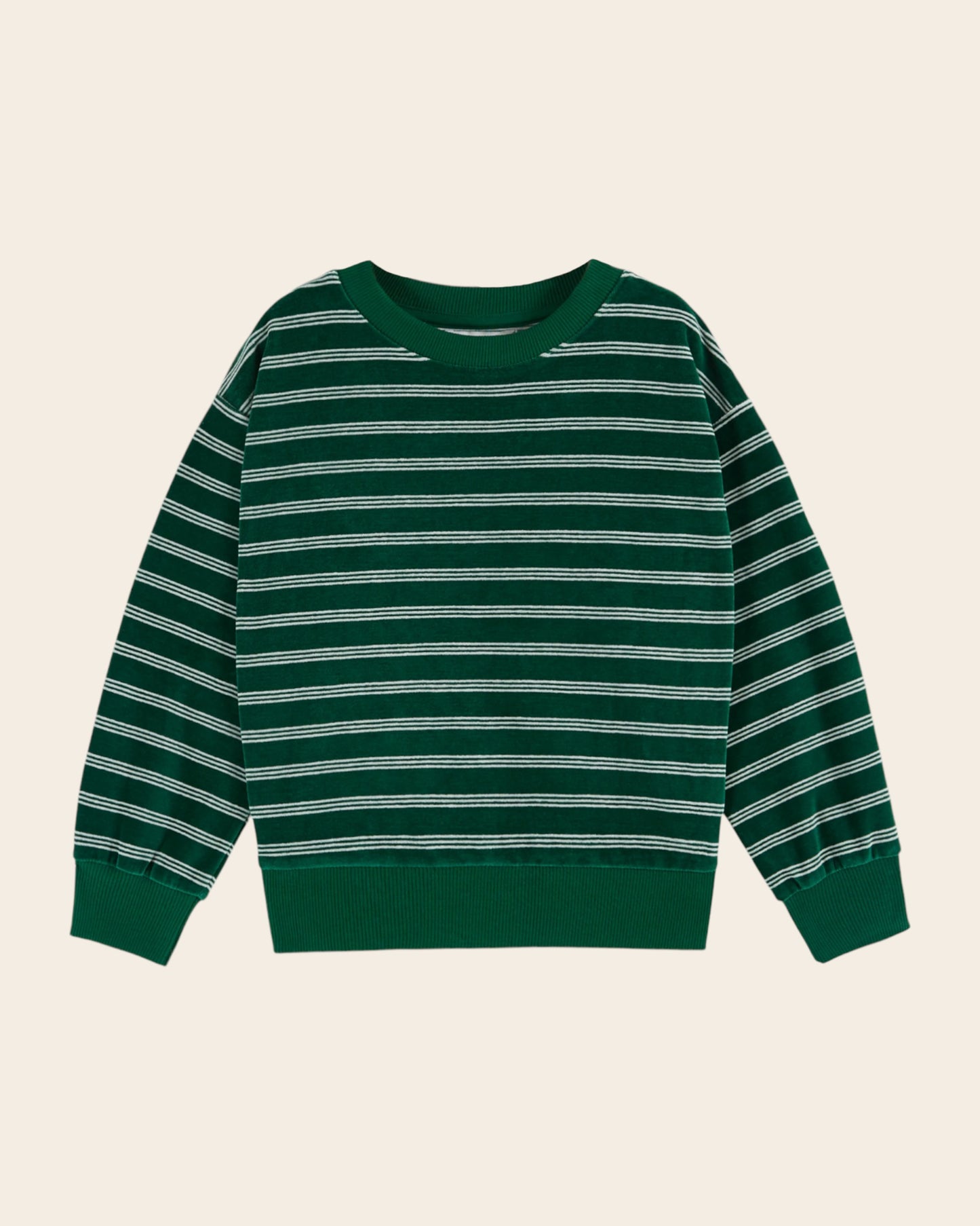 kiwi striped sweatshirt