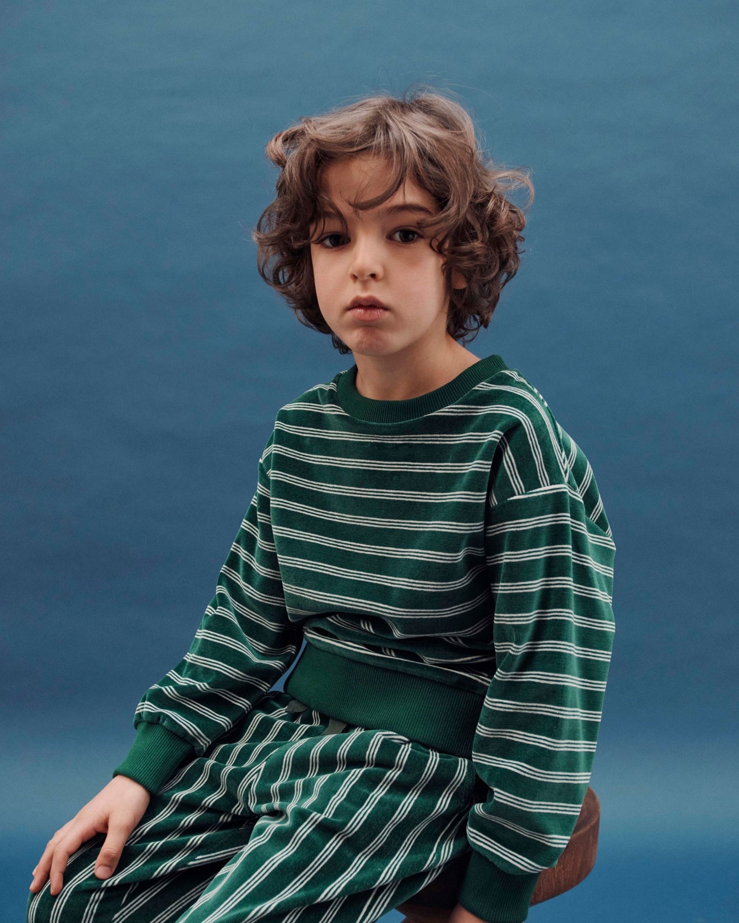 kiwi striped sweatshirt