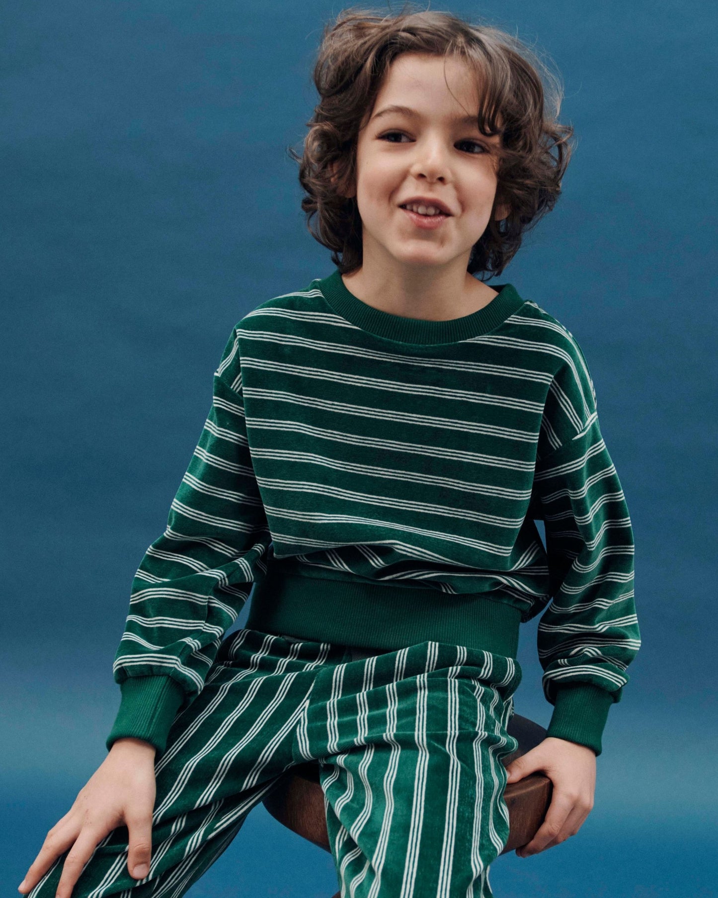 kiwi striped sweatshirt
