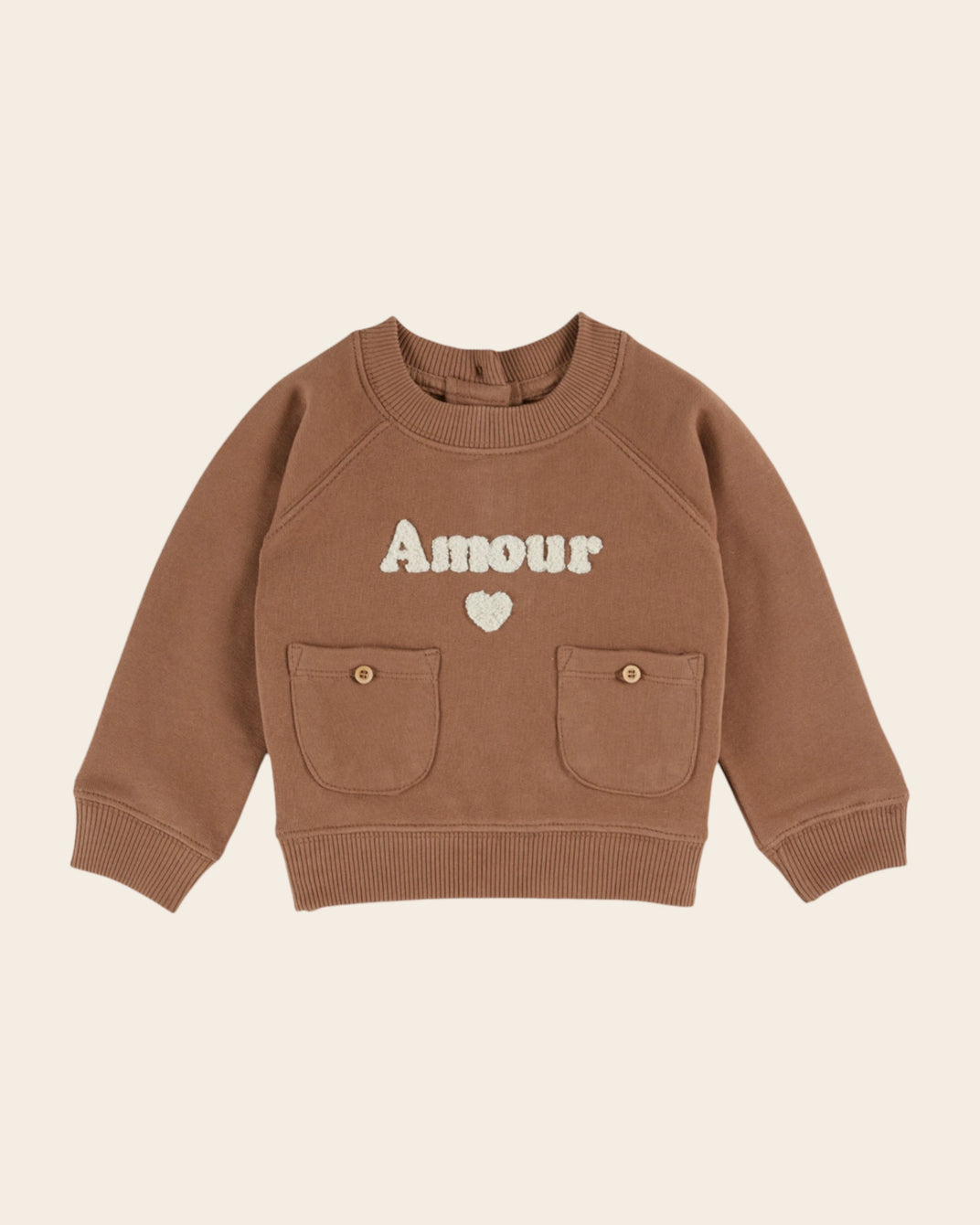 coffee embroidered sweatshirt