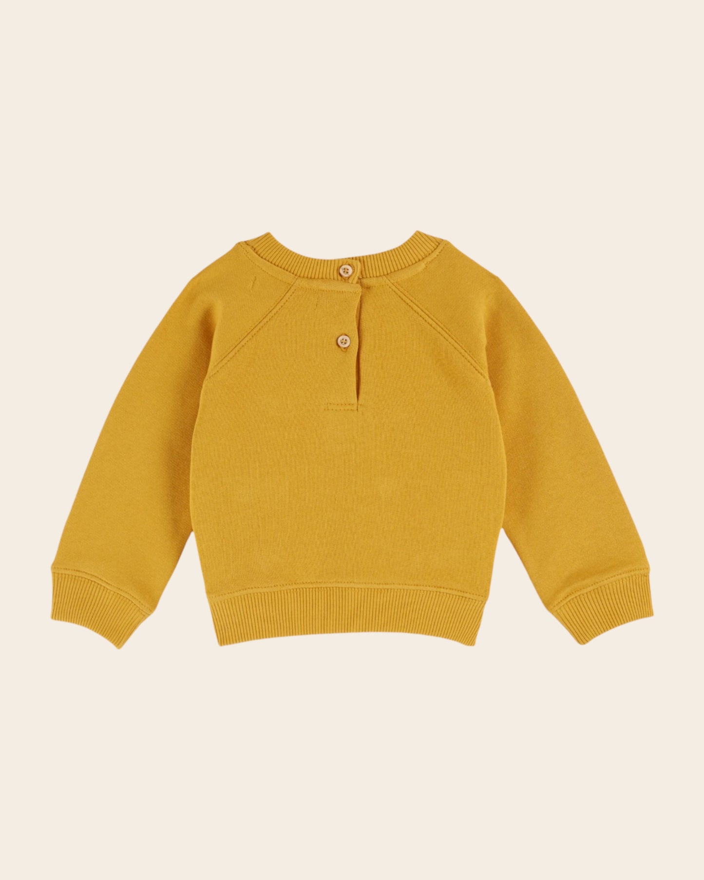 mustard embroidered sweatshirt