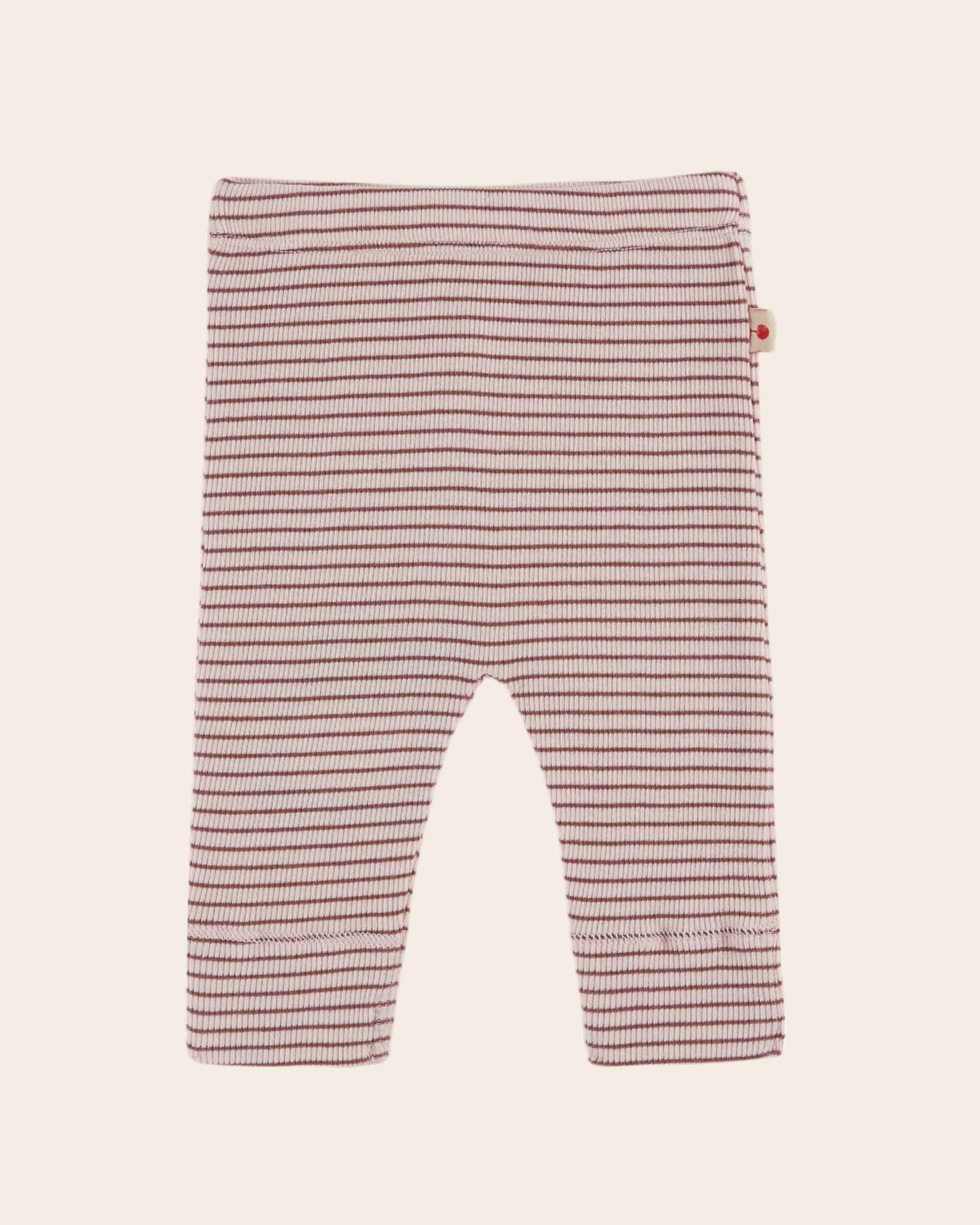 purple striped ribbed leggings