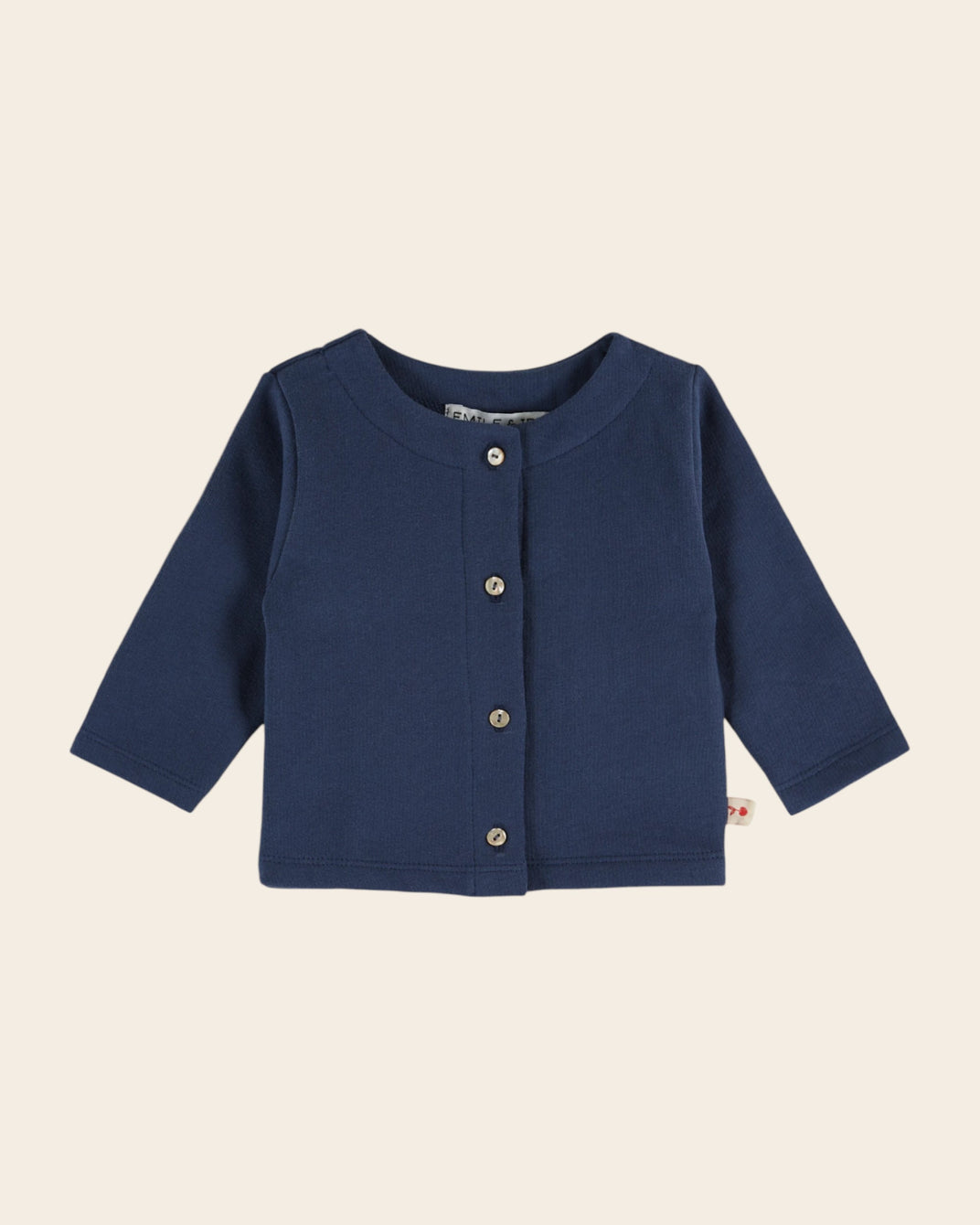 midnight plain snap cardigan