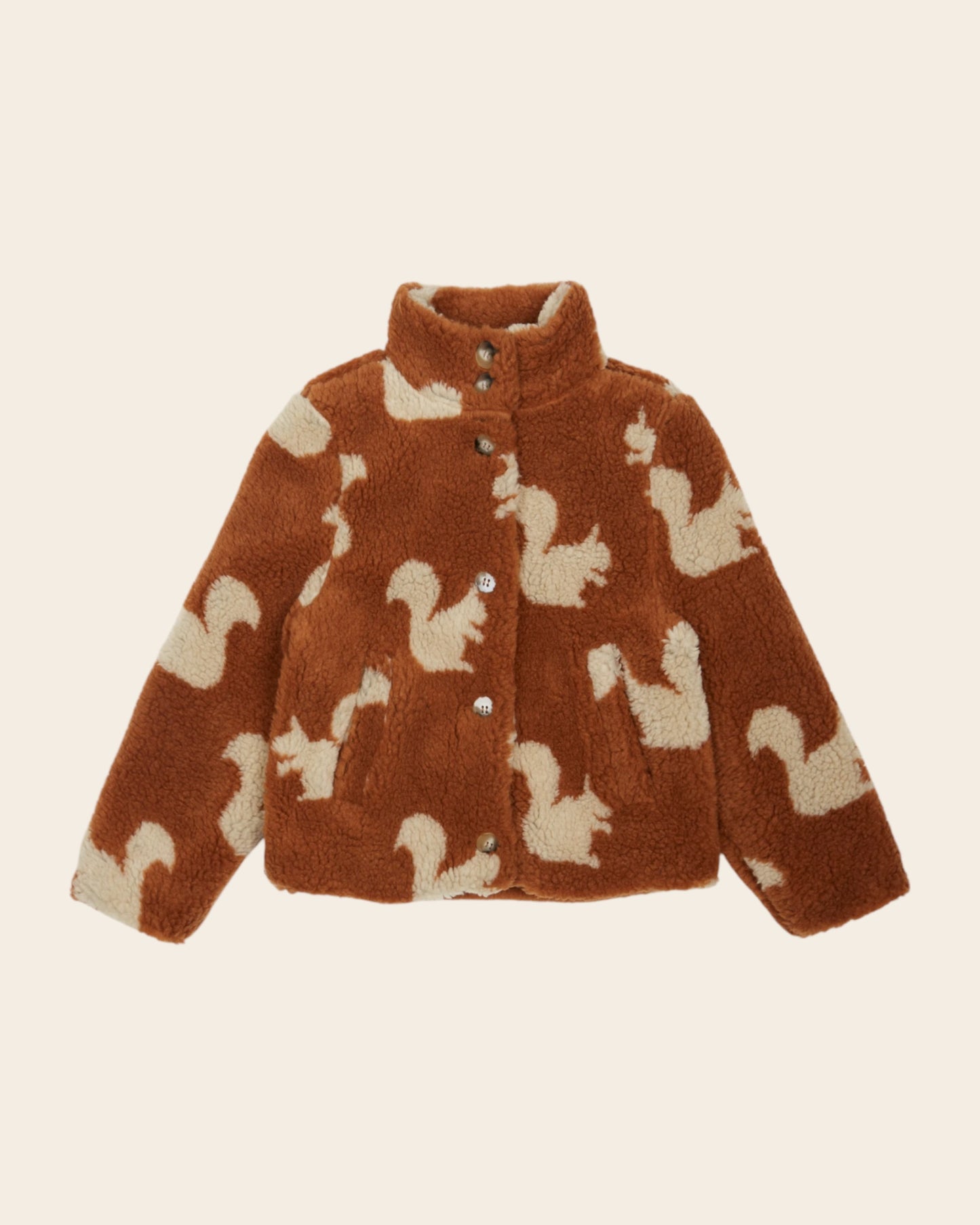 squirrel faux fur coat